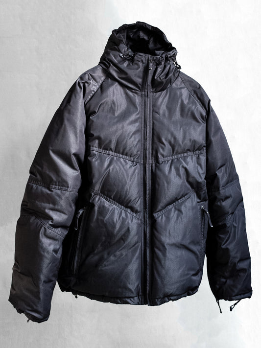 goose down jacket / metal grey