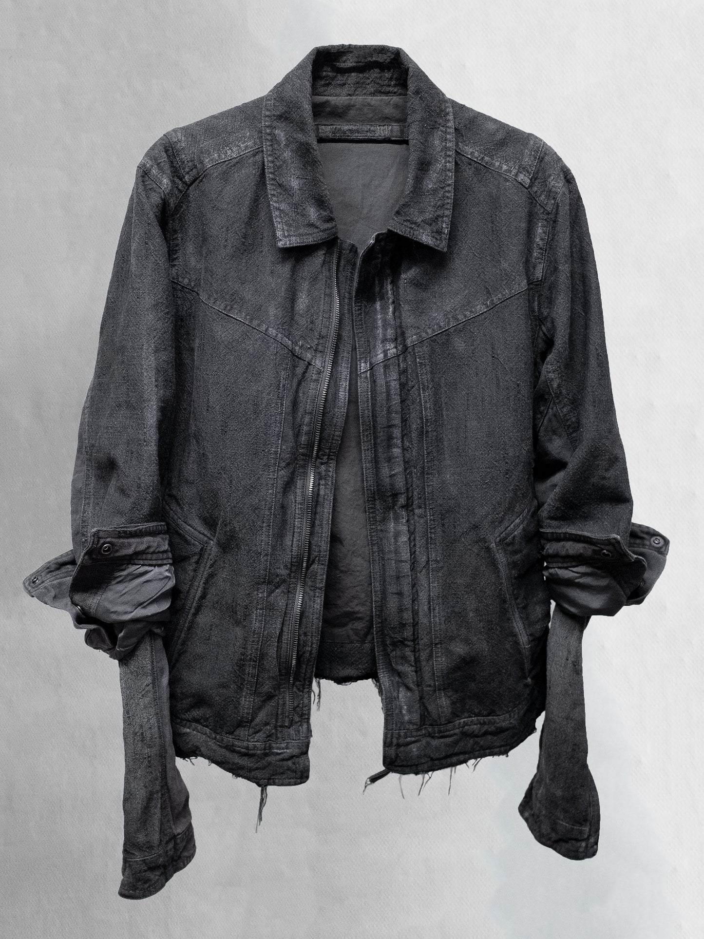 blackmerle_fw24_doublesleeveblouson_slabgrey