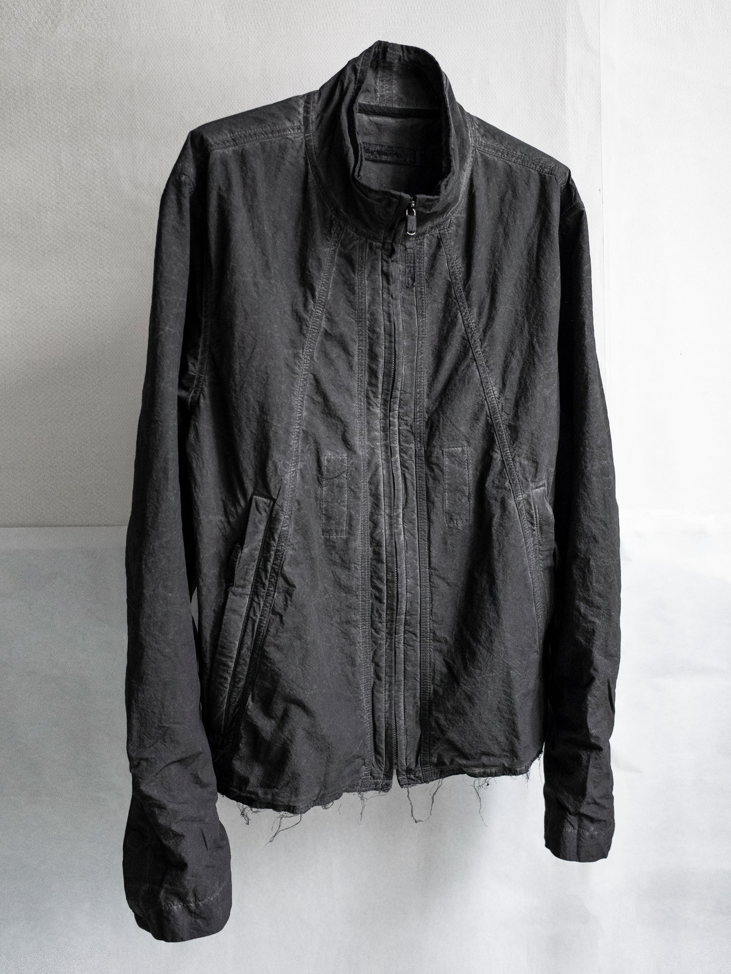 zip up jacket / slab grey (t.w.)