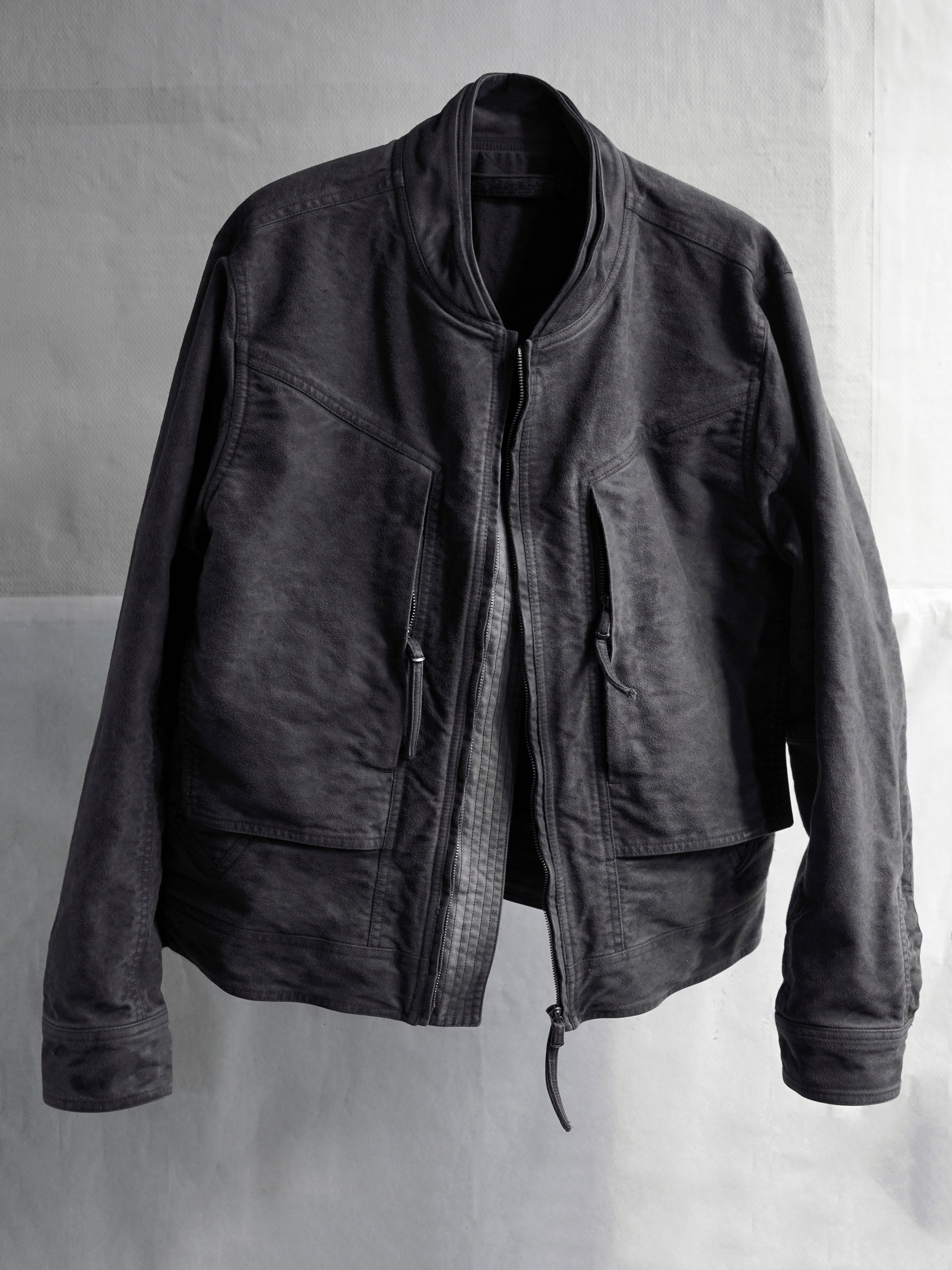 cargo bomber / slab grey (moleskin) – blackmerle