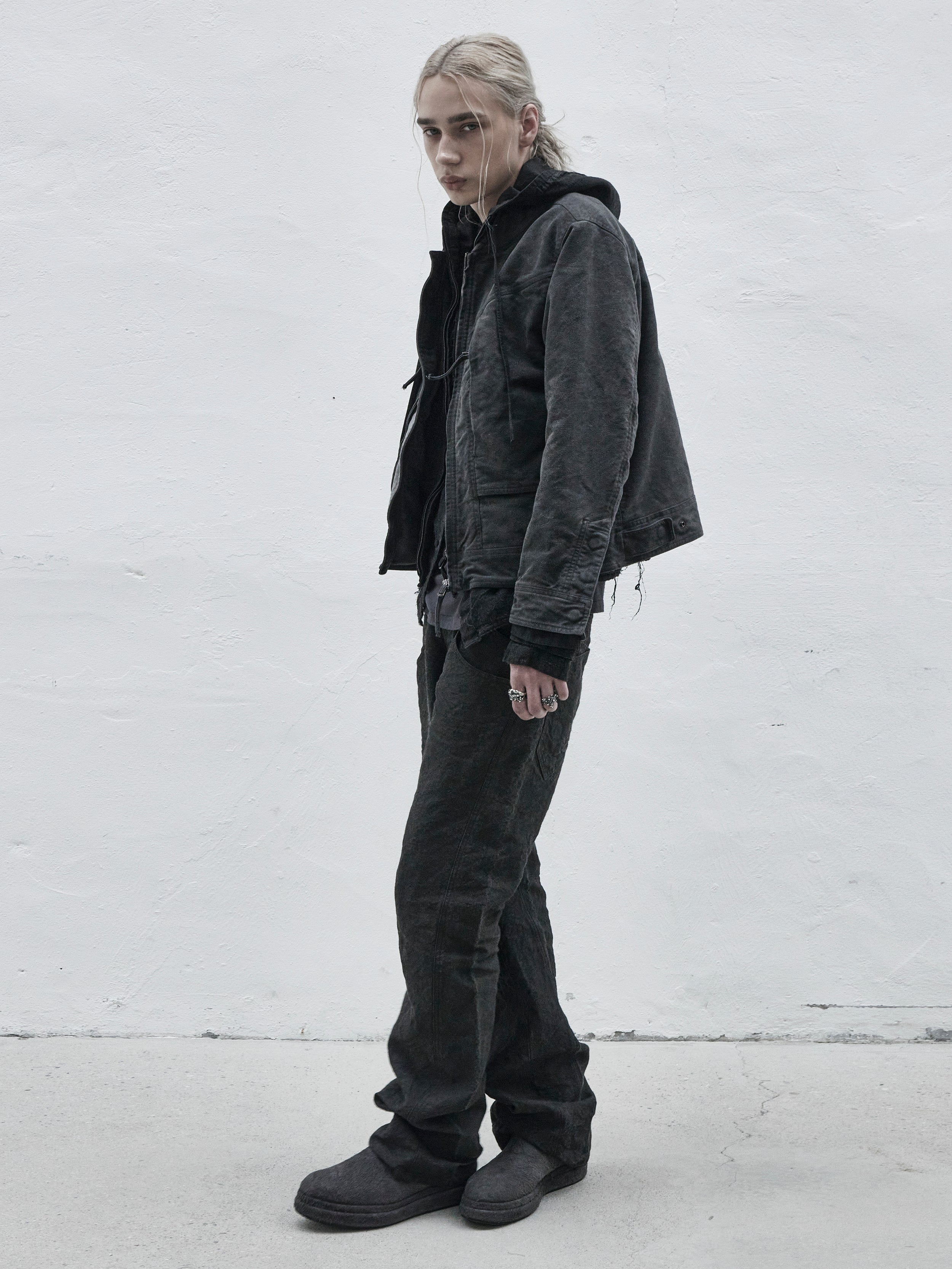 cargo bomber / slab grey (moleskin)