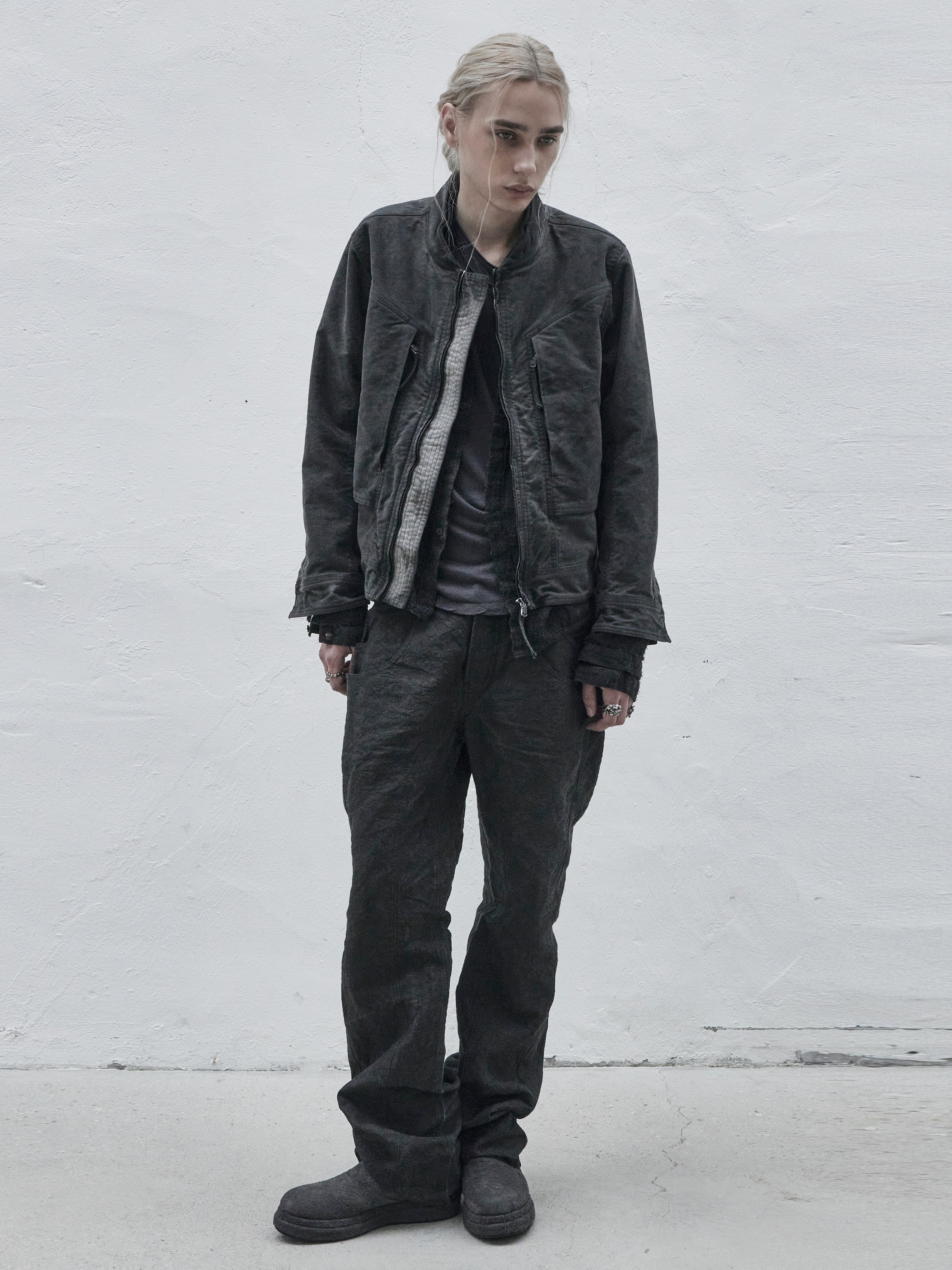 cargo bomber / slab grey (moleskin)