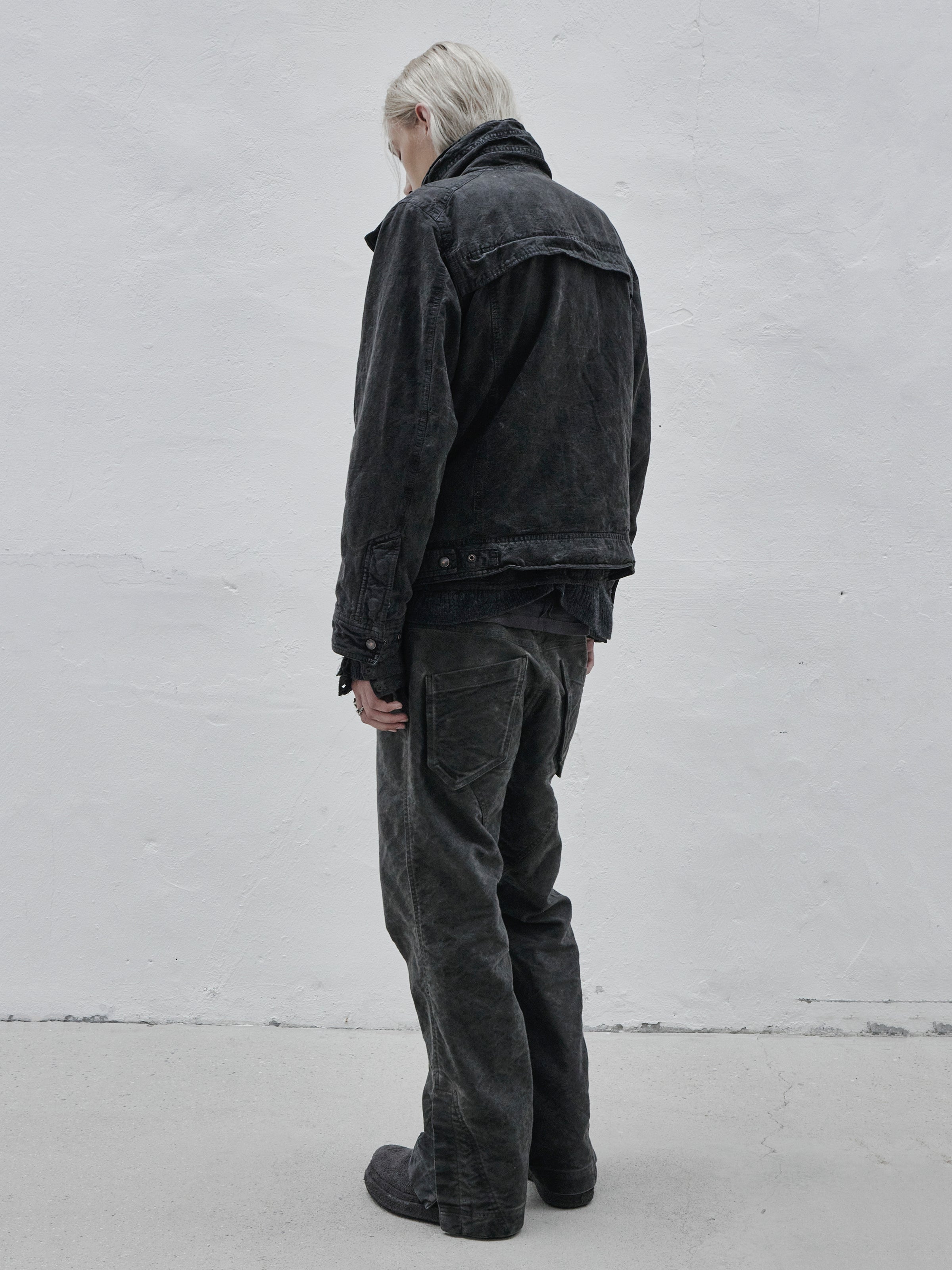highneck jacket / slab grey
