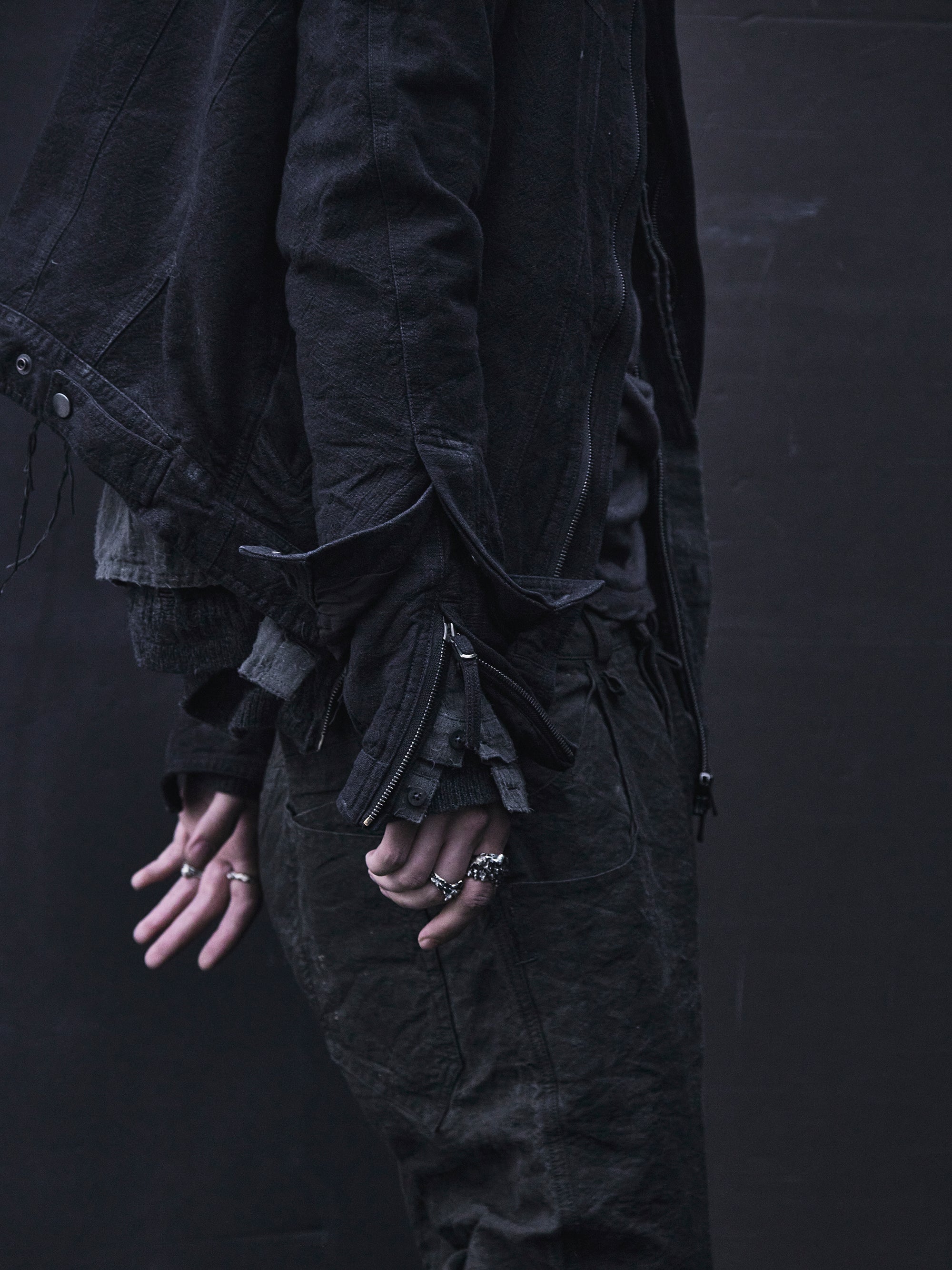 double sleeve blouson / shade