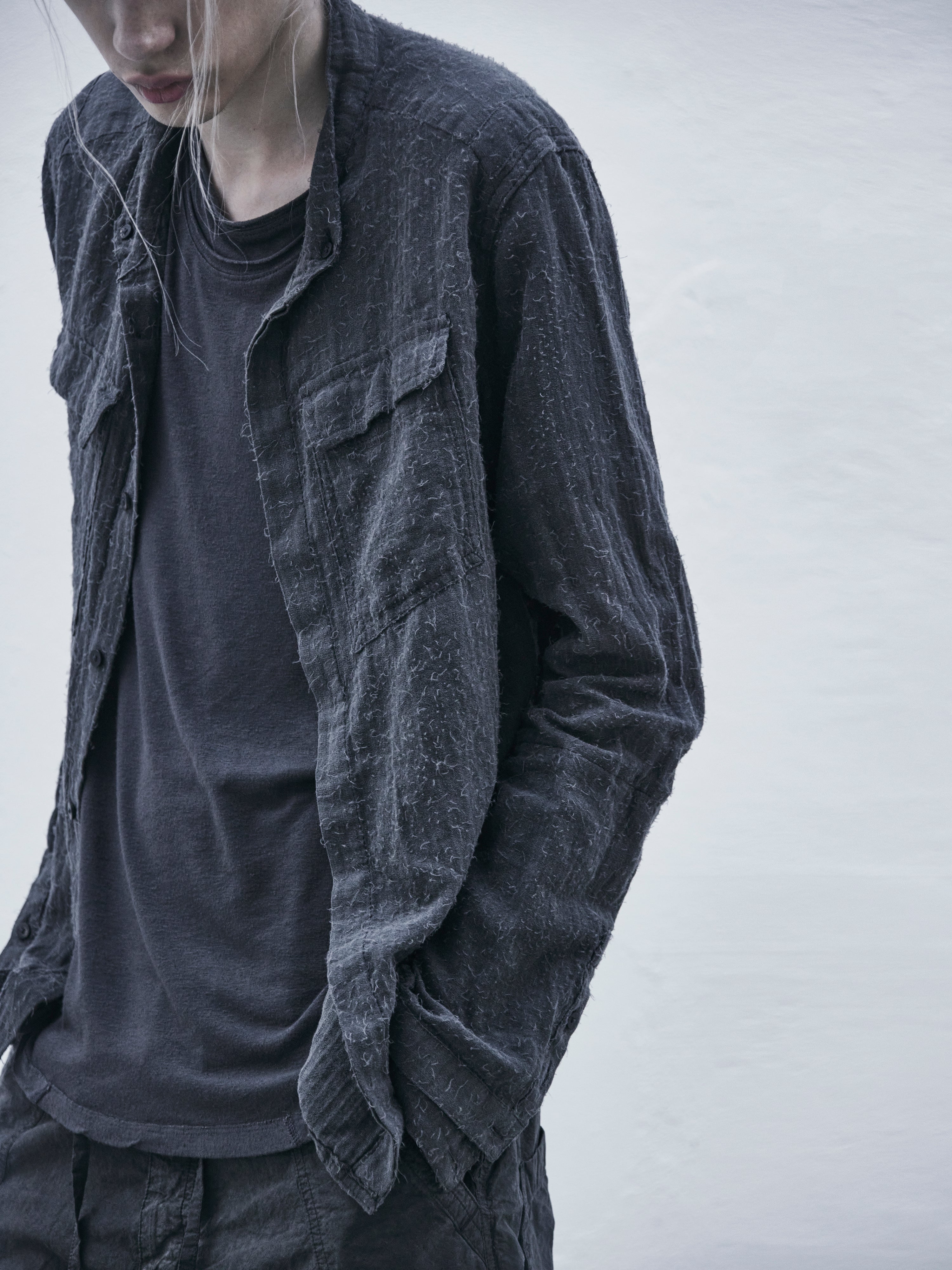 double sleeve field shirt / endo grey – blackmerle