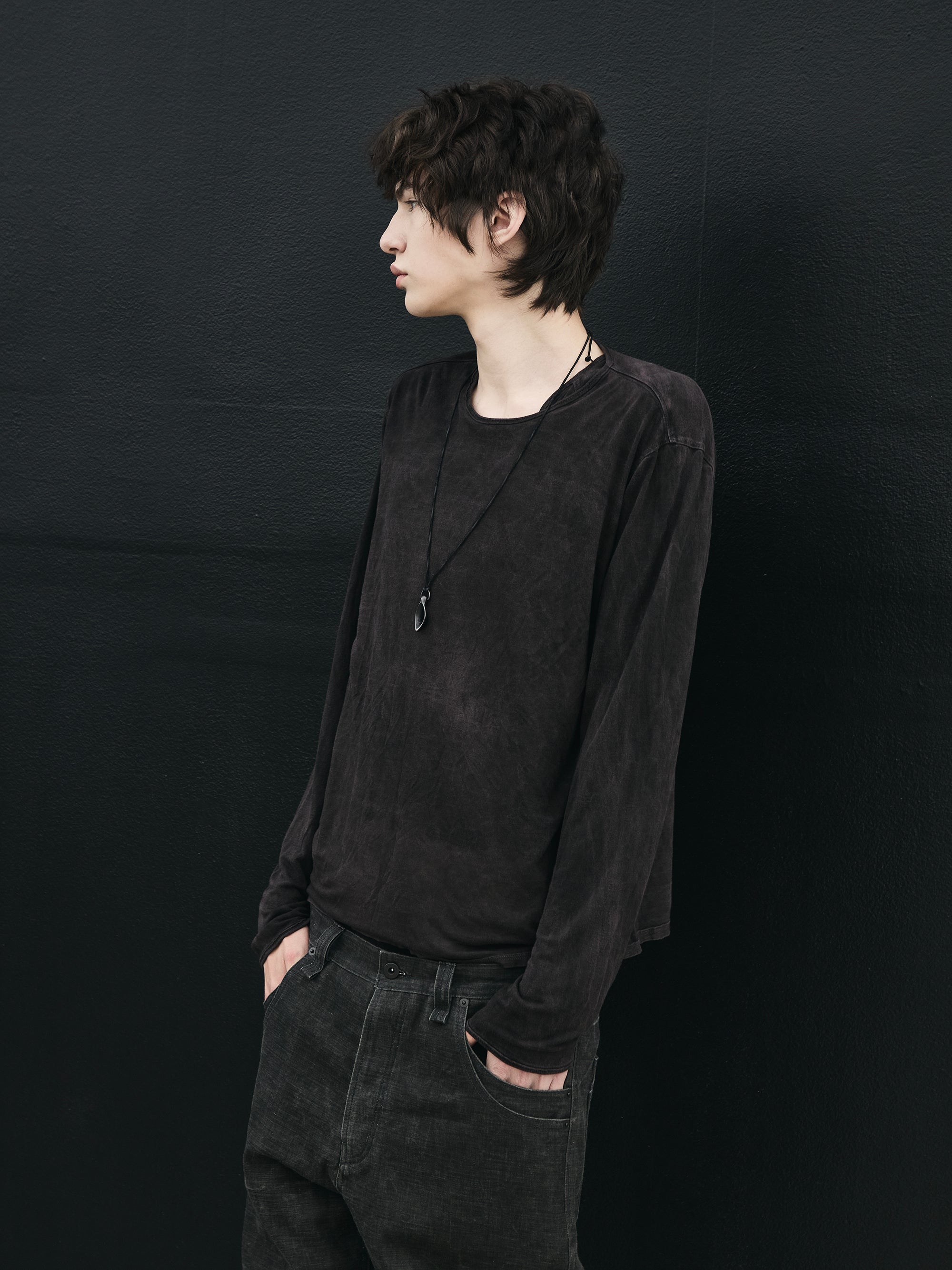 bamboo longsleeve / gallnut ink
