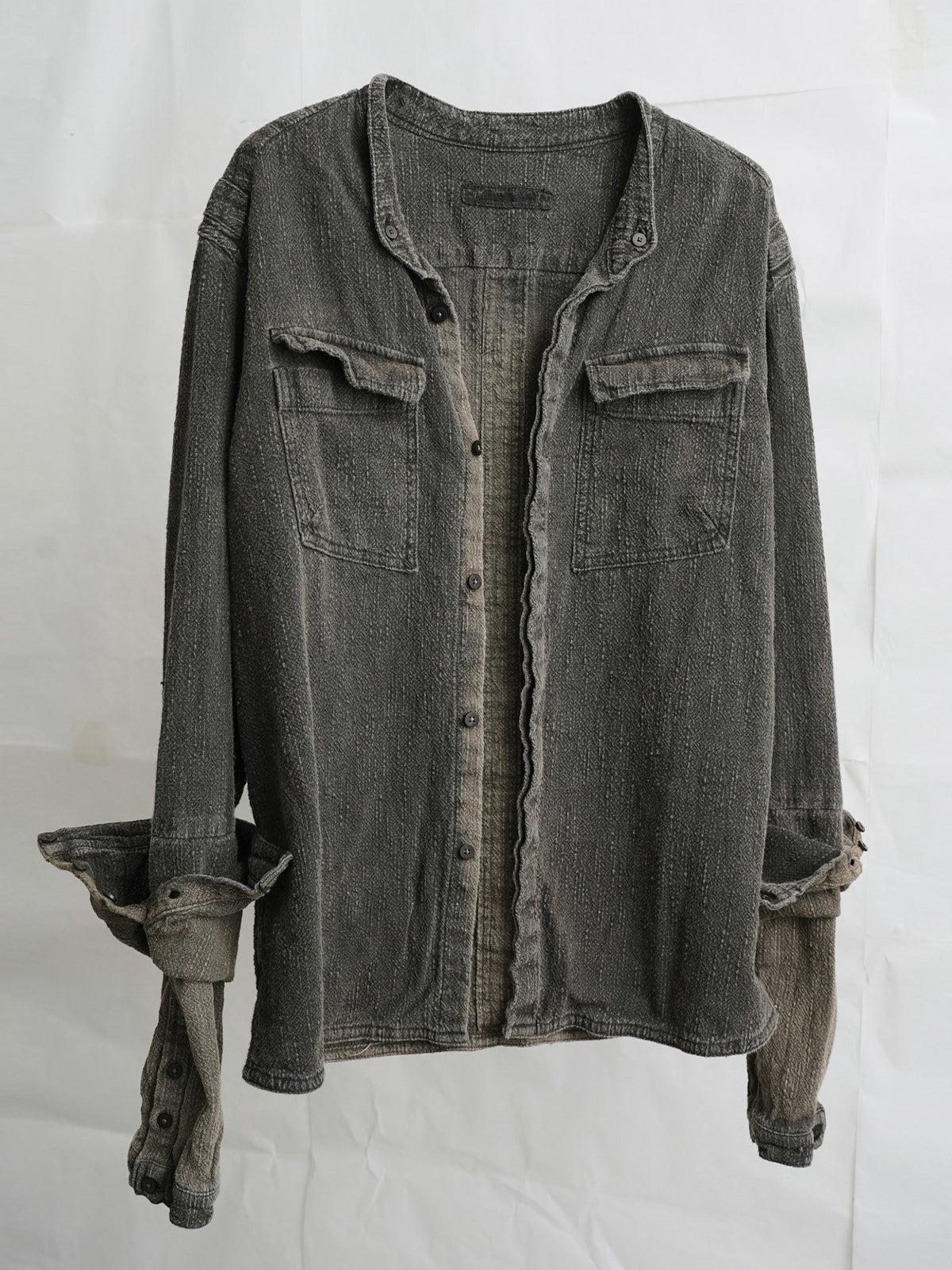 double sleeve field shirt / onion ink (slub)