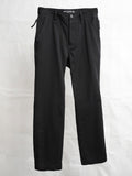 zipper trousers / slub black