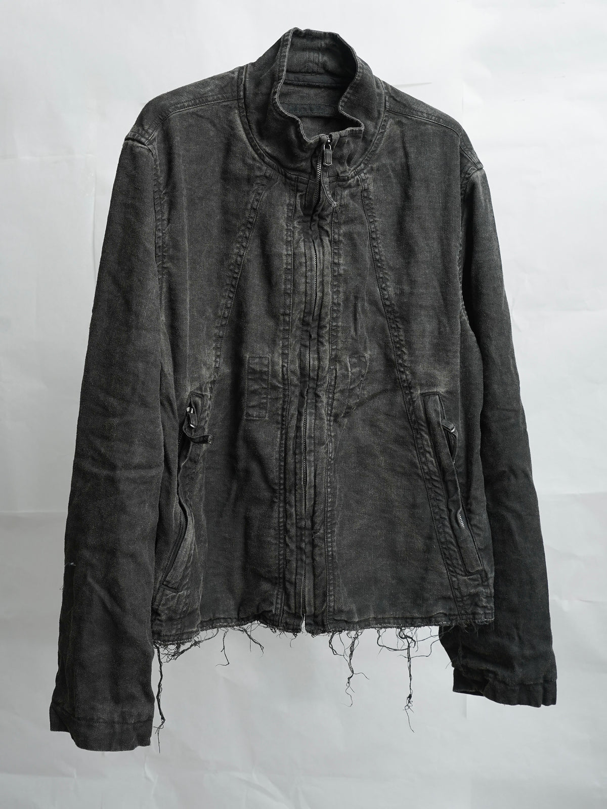 zip up jacket / onion ink (silk nep)