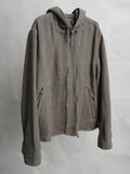 hooded jacket / taupe (wool)