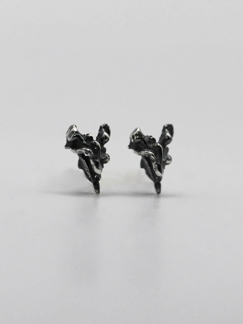 hart earrings  / 925 silver
