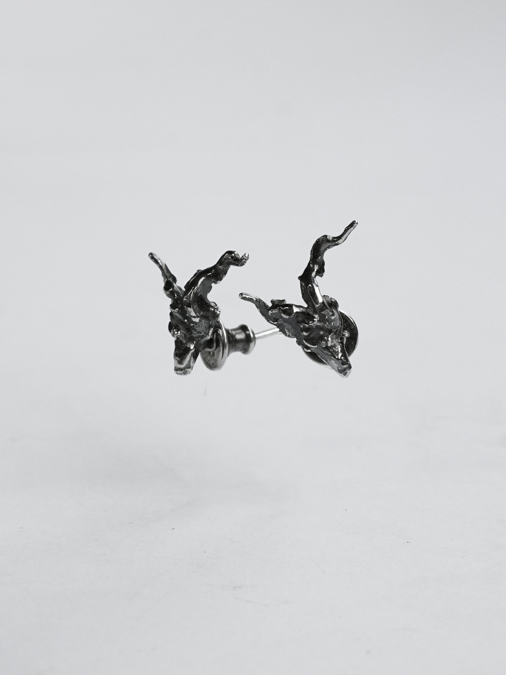 horn earrings / 925 silver