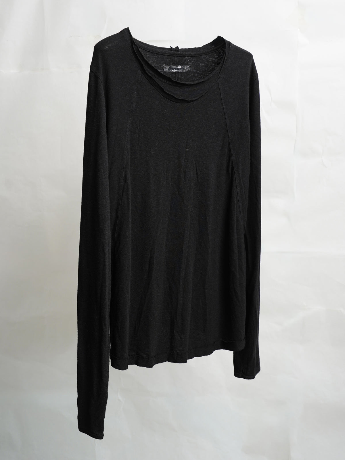 double neck longsleeve / black