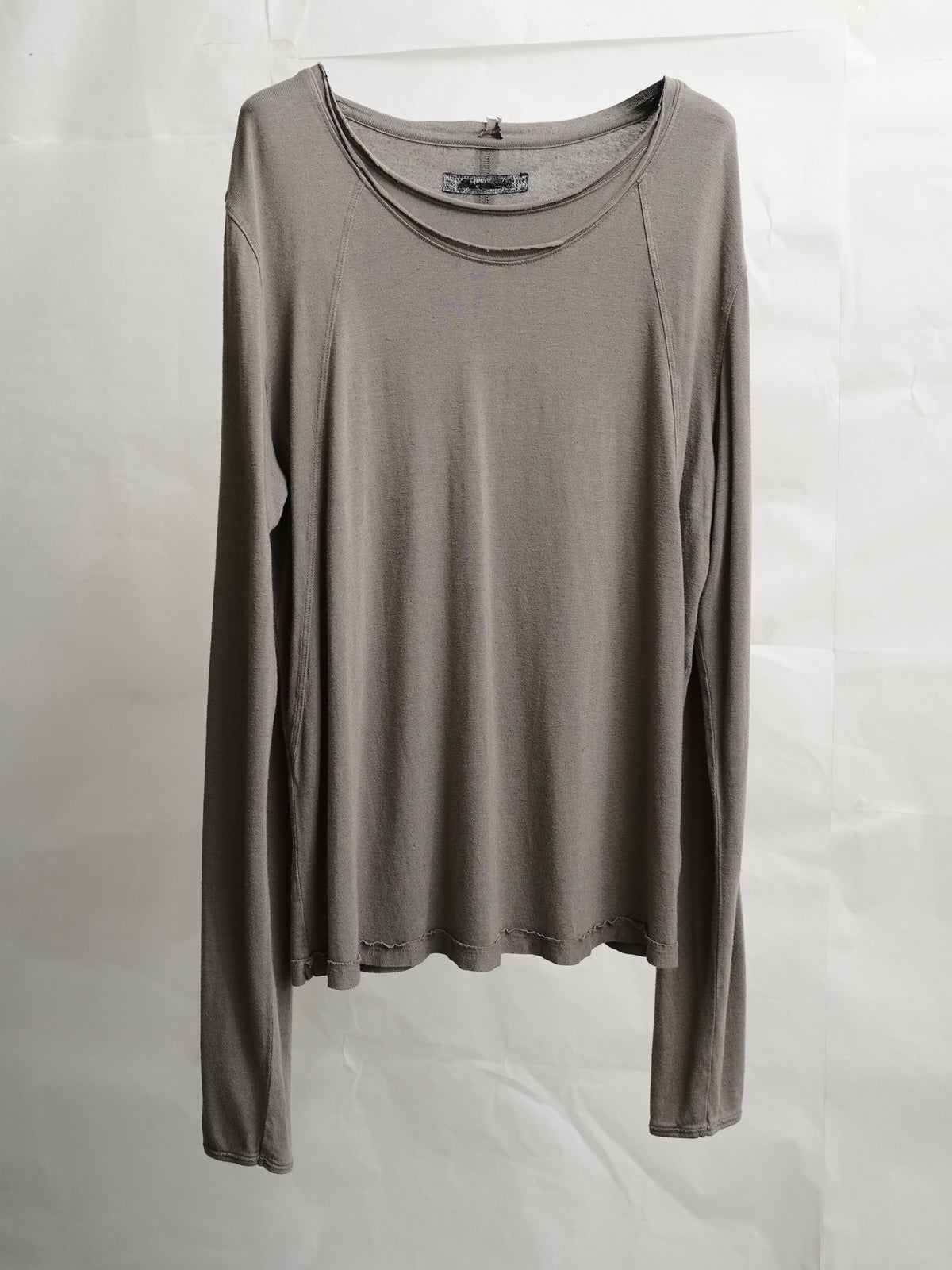 double neck longsleeve / taupe