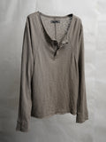 henley longsleeve / taupe (cobweb)