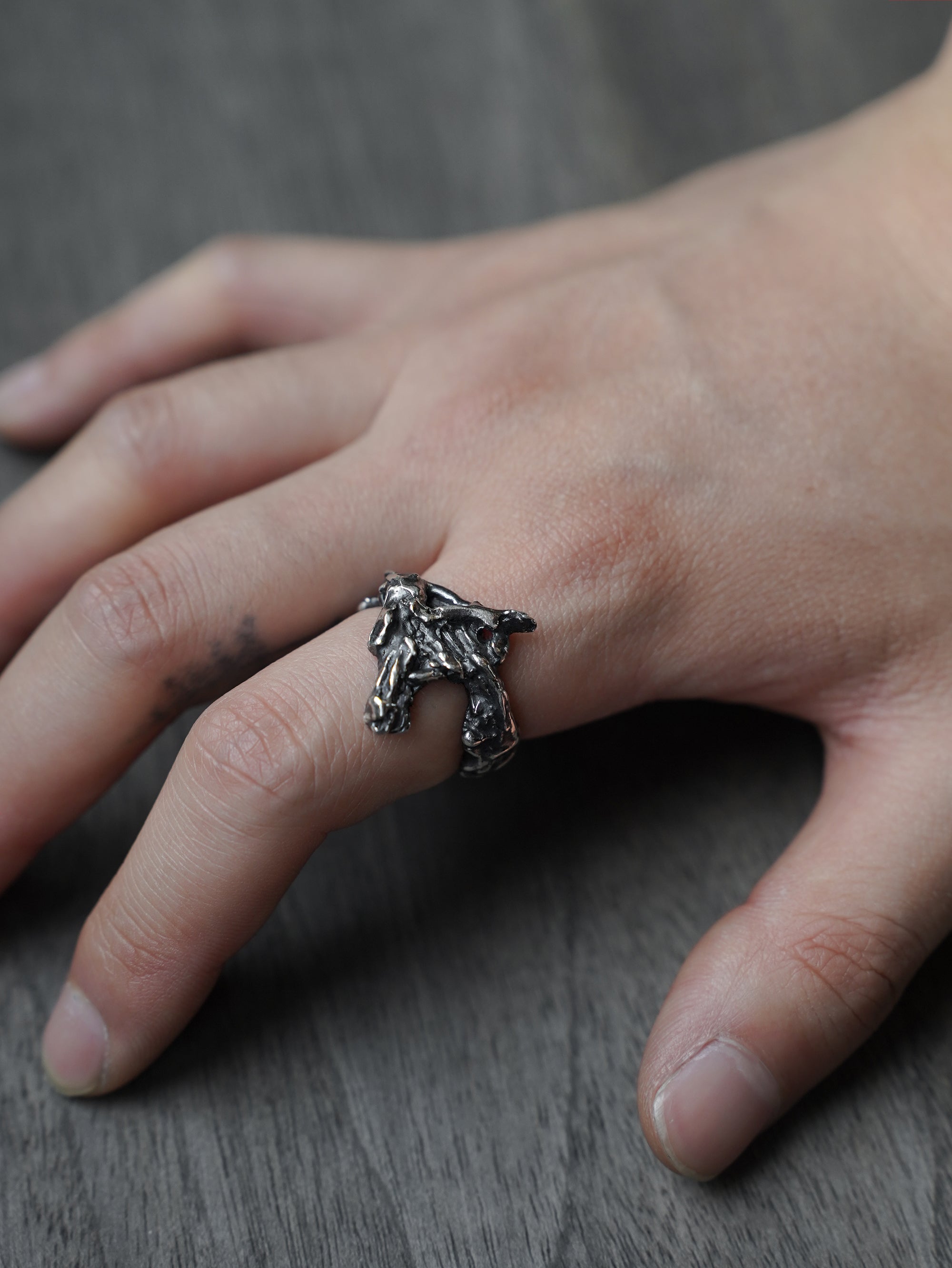 tri ring / 925 silver