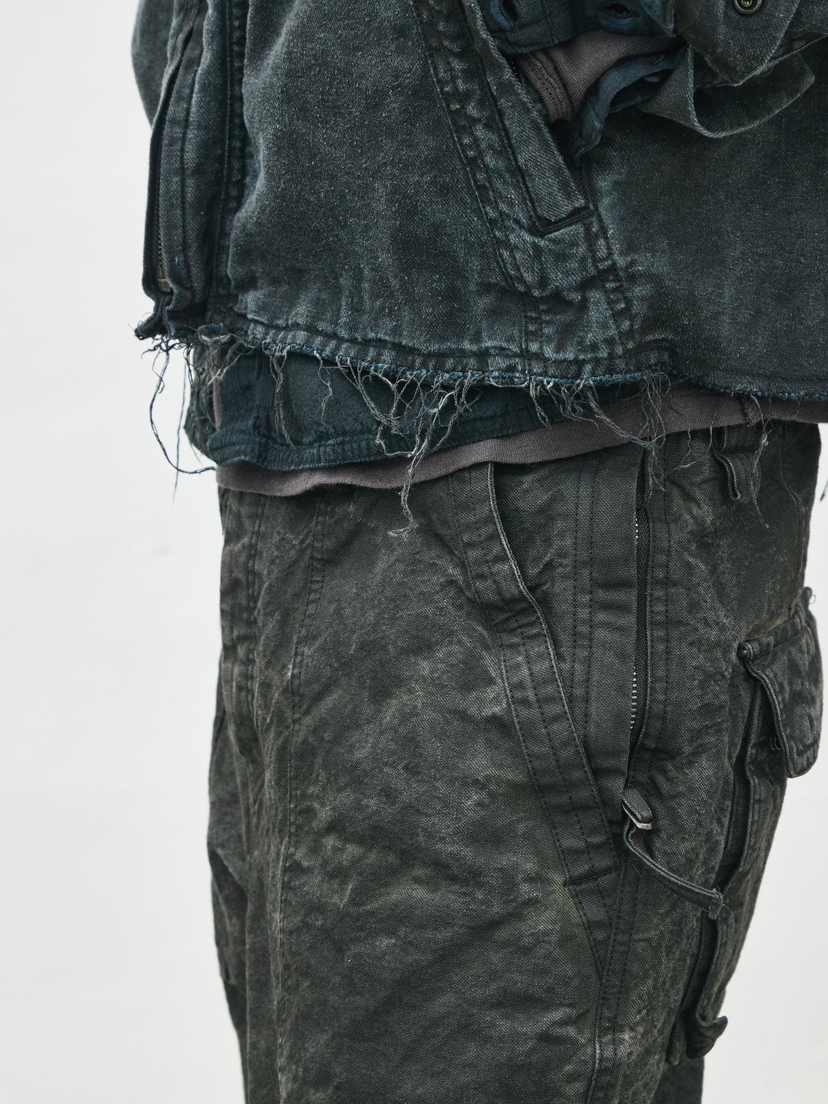 zip up jacket / indigo ink (silk nep)