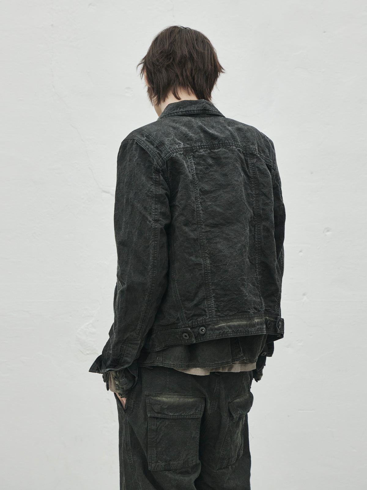 trucker jacket / onion ink (canvas)