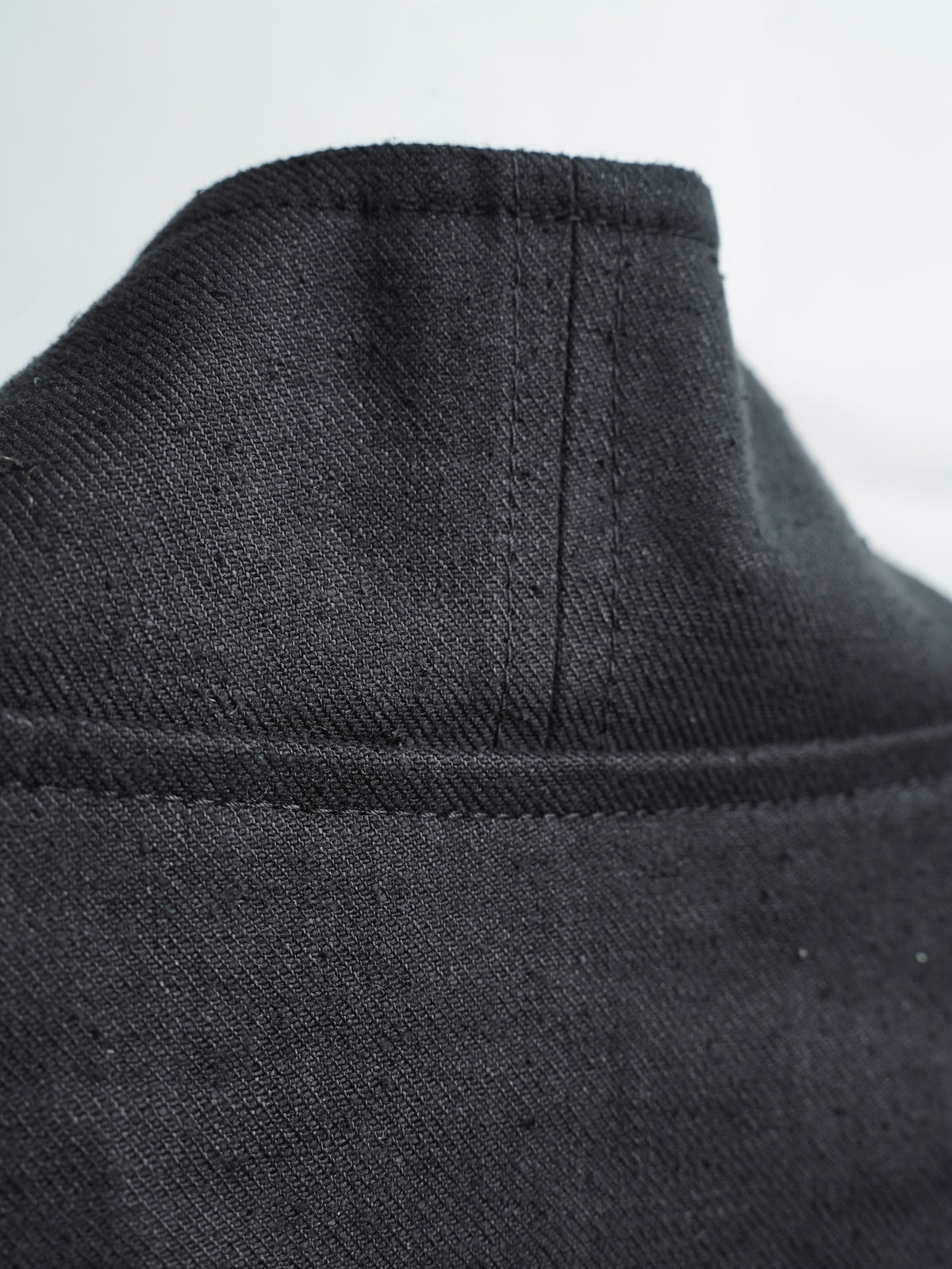 zip up jacket / double black (silk nep)