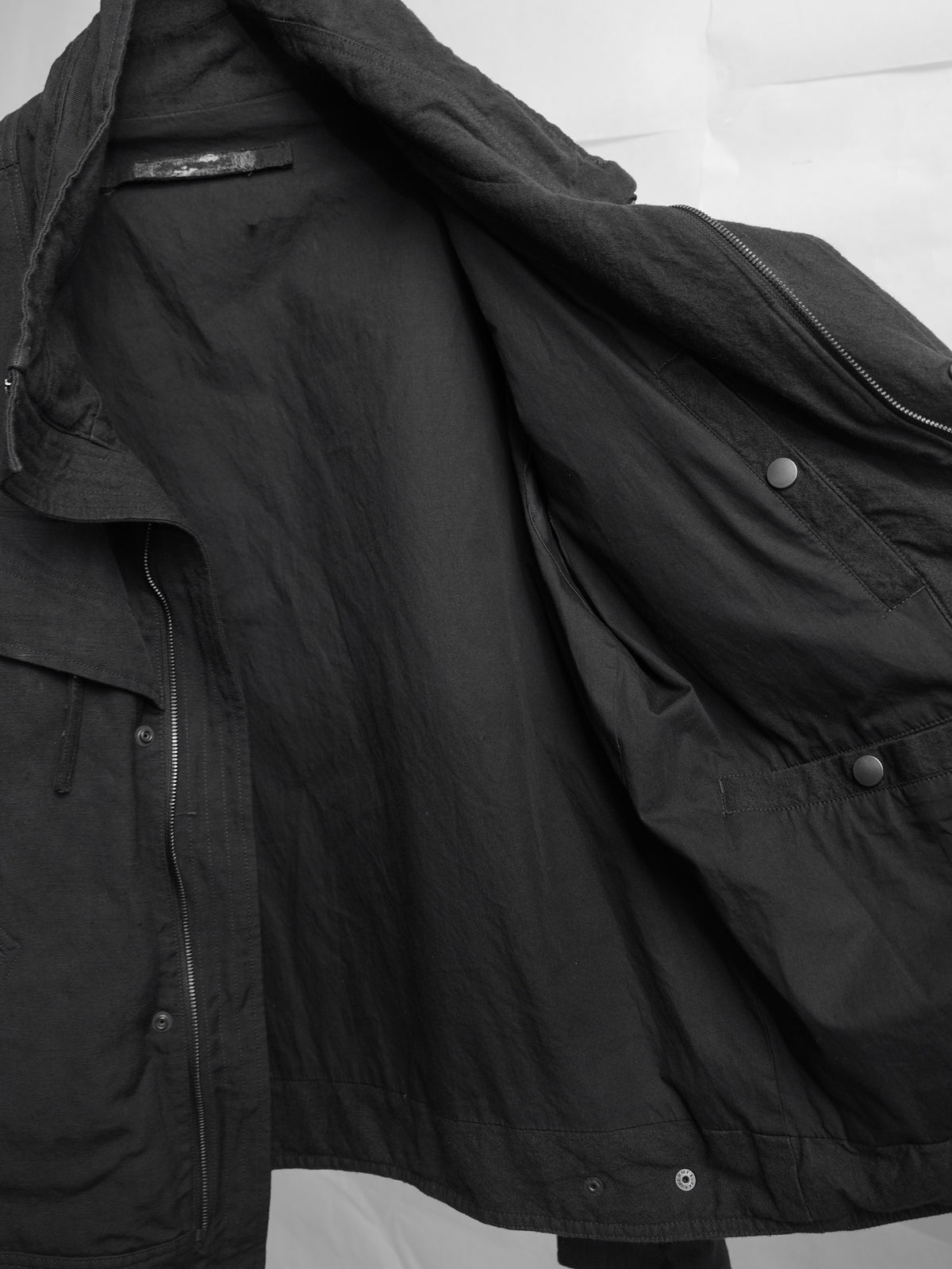 highneck jacket / black (gabardine)