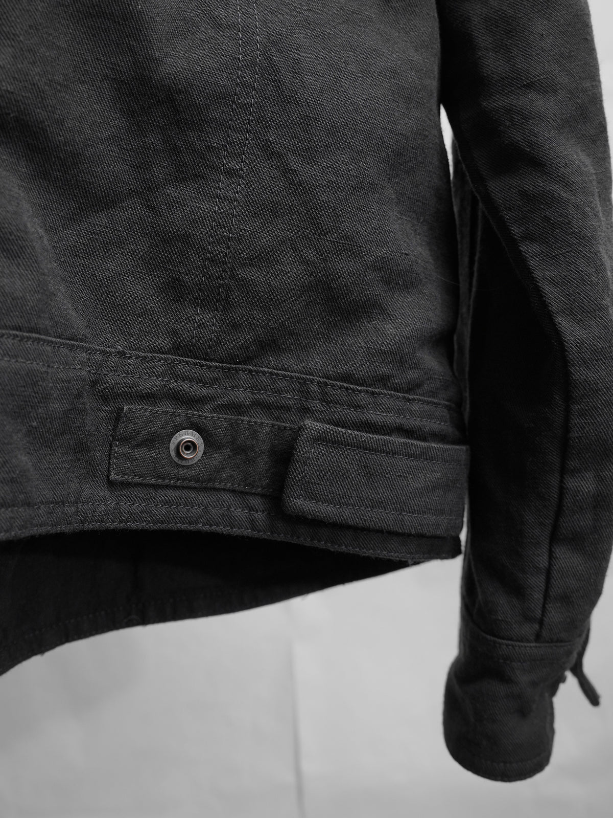 highneck jacket / black (gabardine)