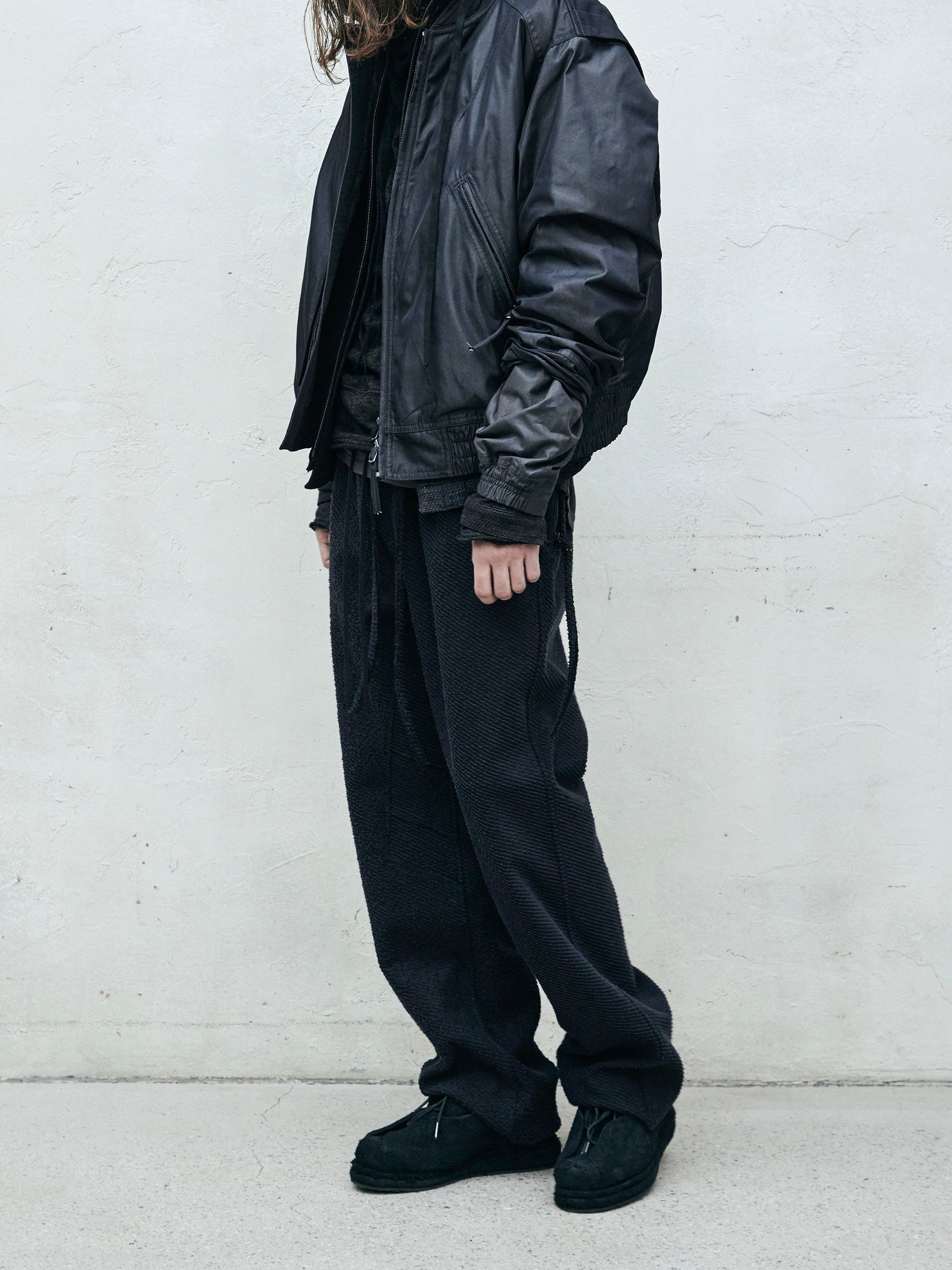 rugged sweatpants / black