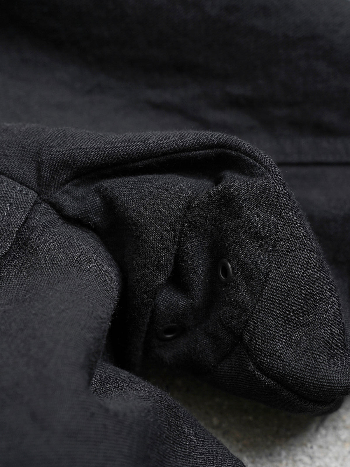highneck jacket / black (gabardine)
