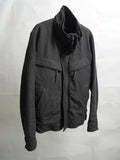 highneck jacket / black (gabardine)