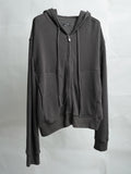 zip hoodie / mud shadow