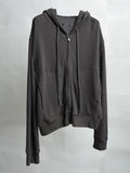zip hoodie / mud shadow
