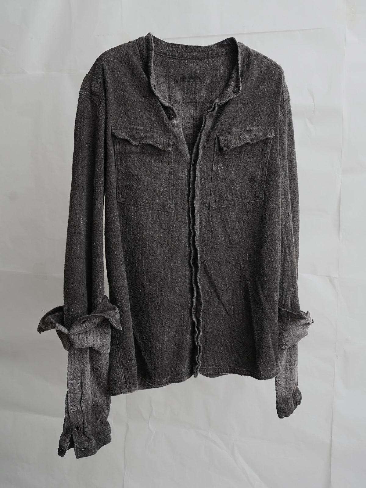 double sleeve field shirt / gallnut ink (slub)