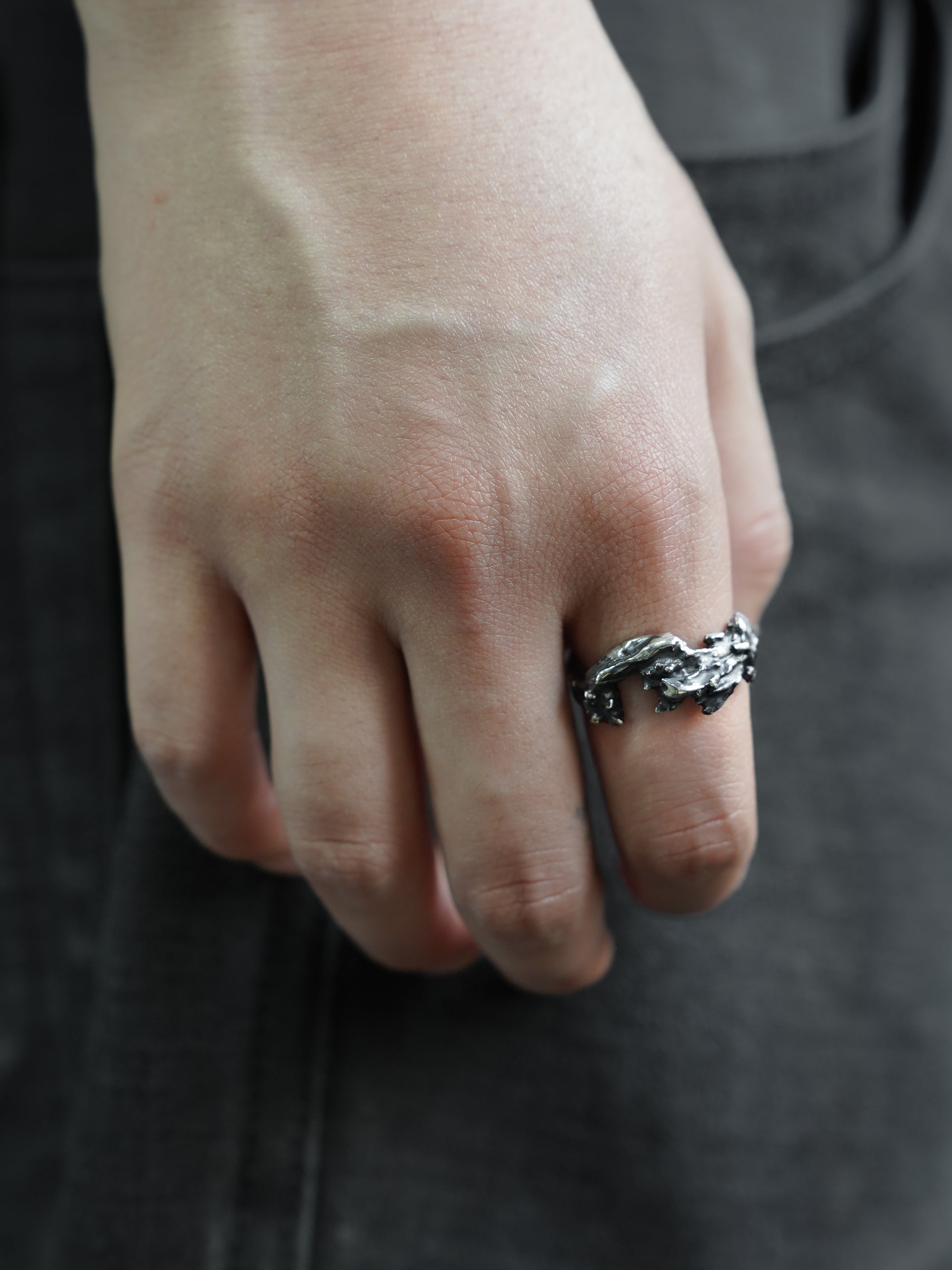 arc ring / 925 silver