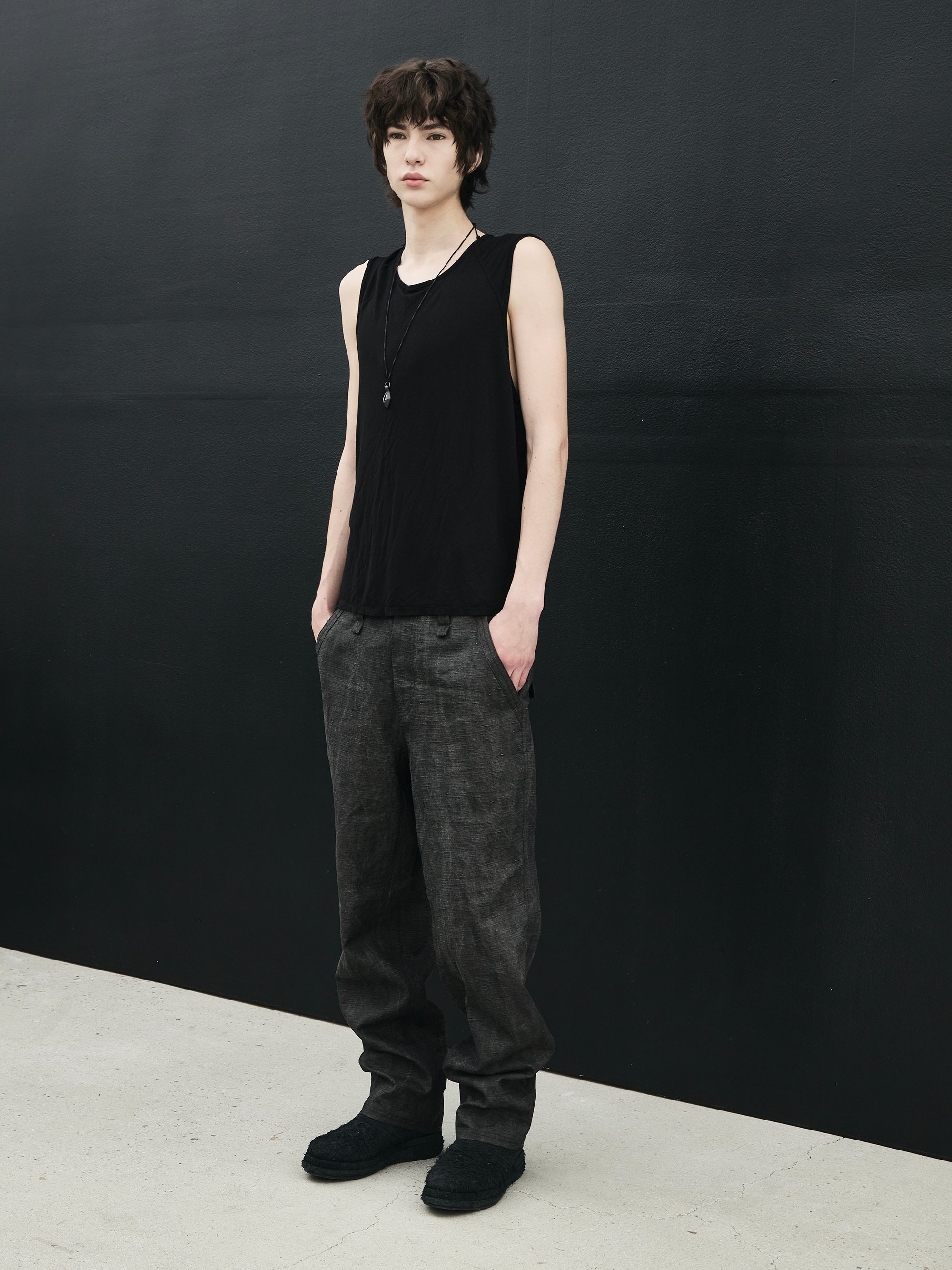 bamboo tank / black