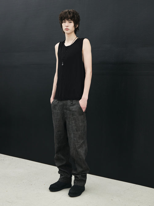 bamboo tank / black