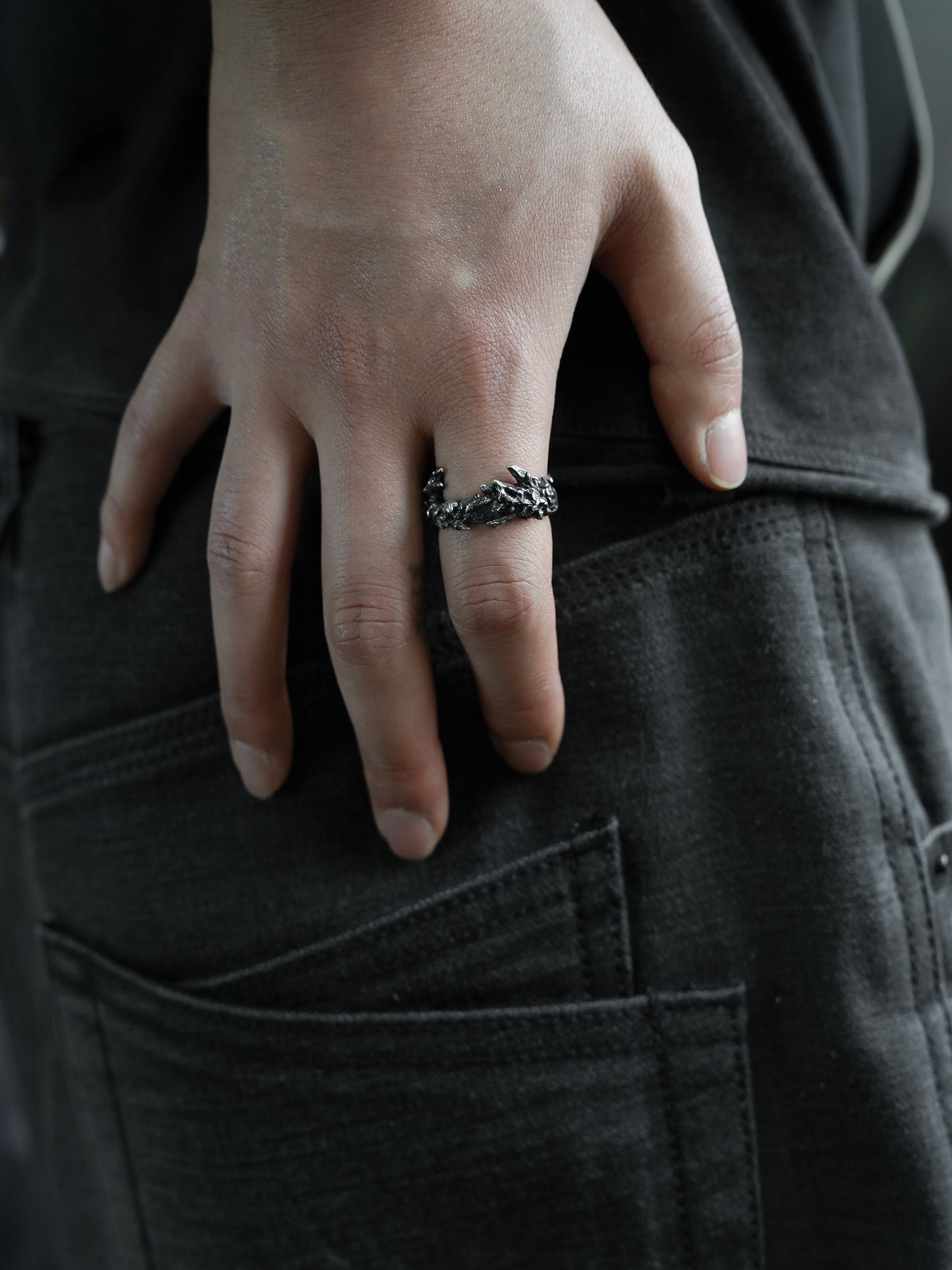 pine ring / 925 silver