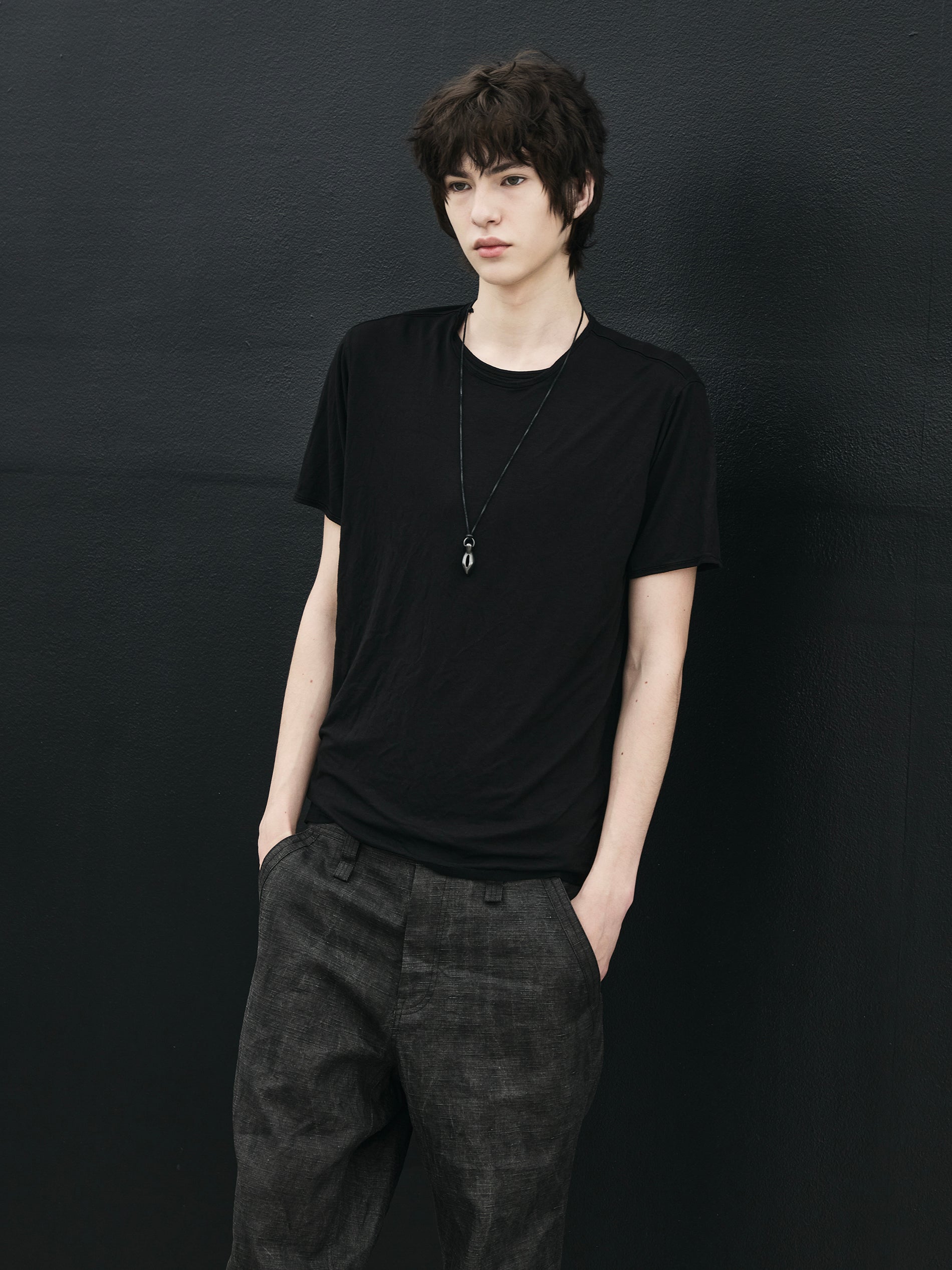 bamboo tee / black