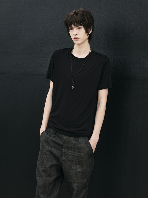 bamboo tee / black