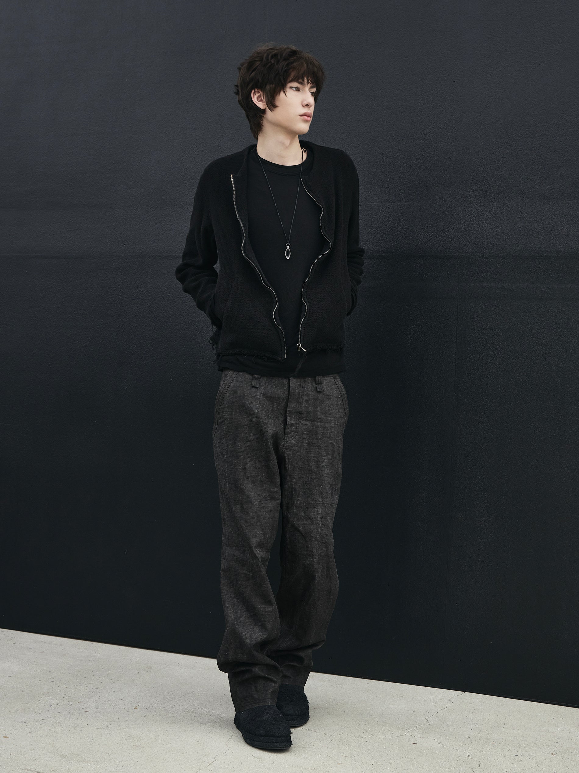 front neck jacket / karami-ori – blackmerle
