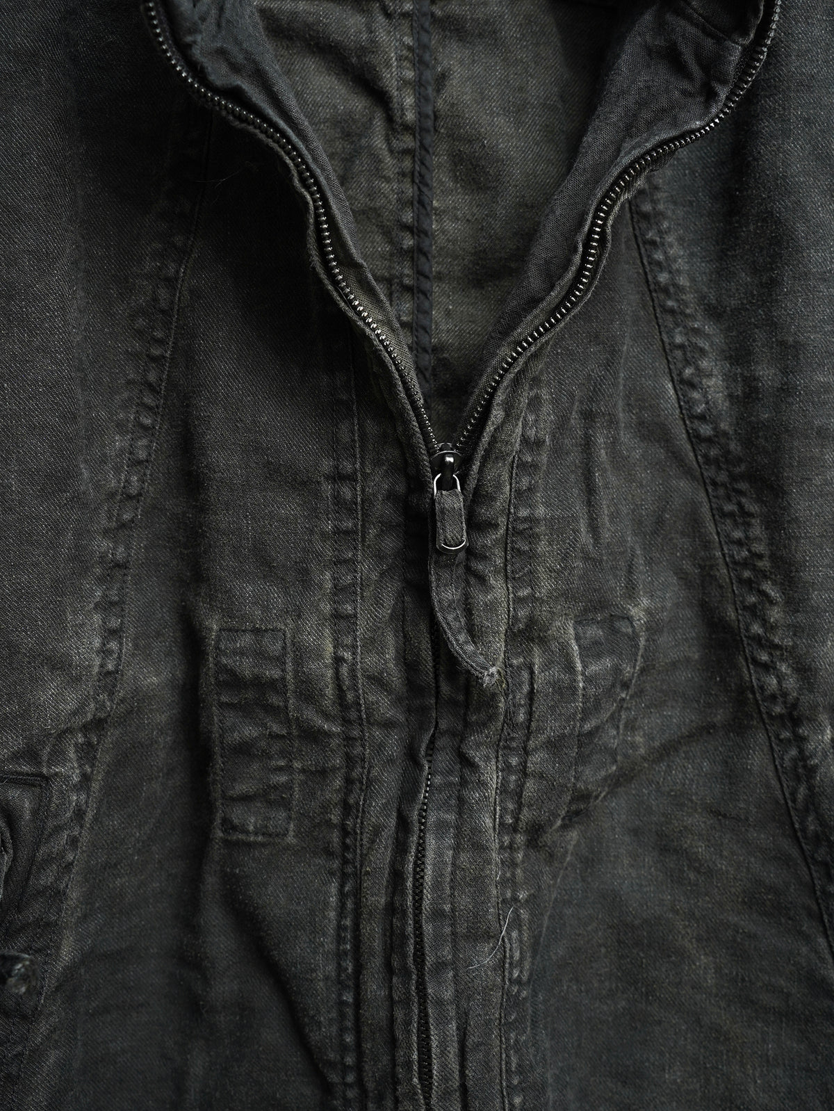zip up jacket / onion ink (silk nep)