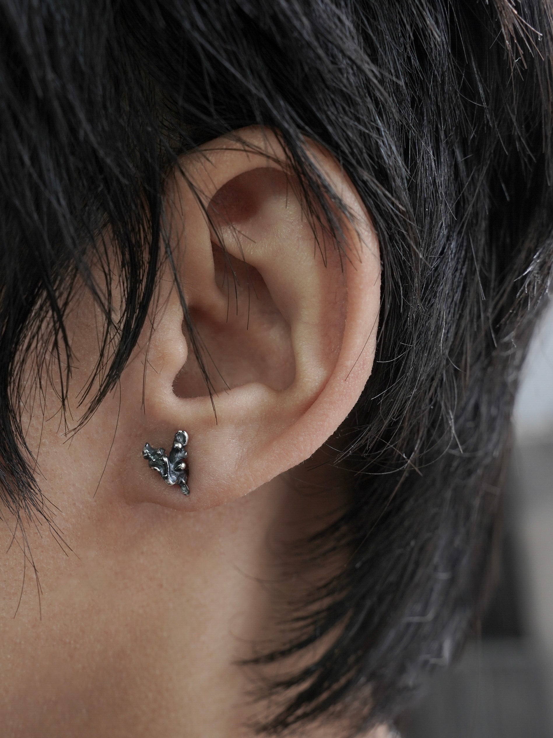 hart earrings  / 925 silver