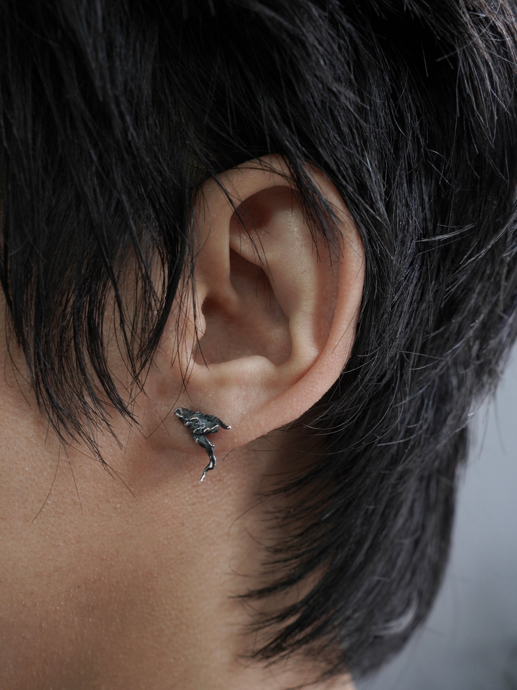 horn earrings / 925 silver