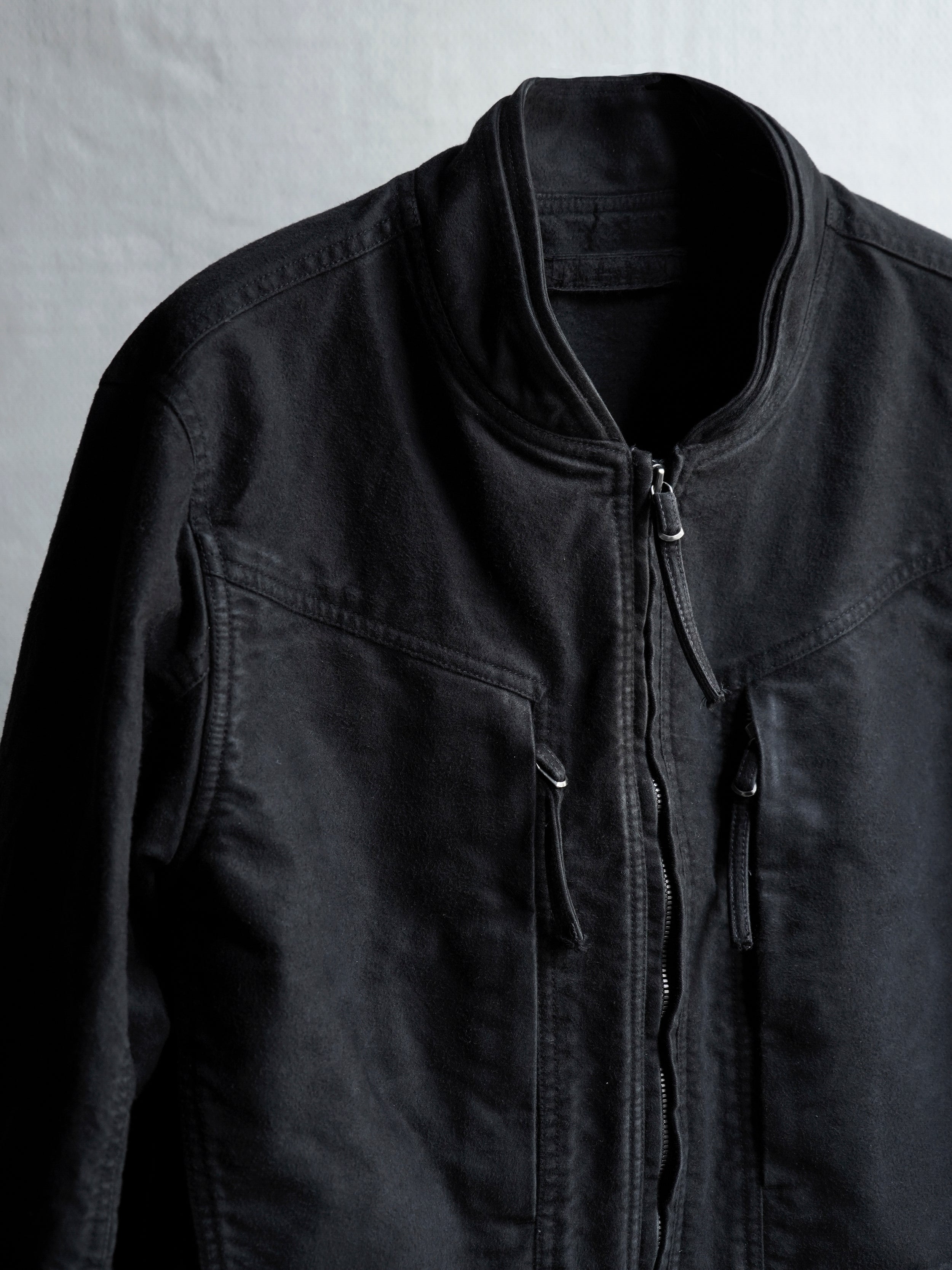 cargo bomber / black (moleskin)
