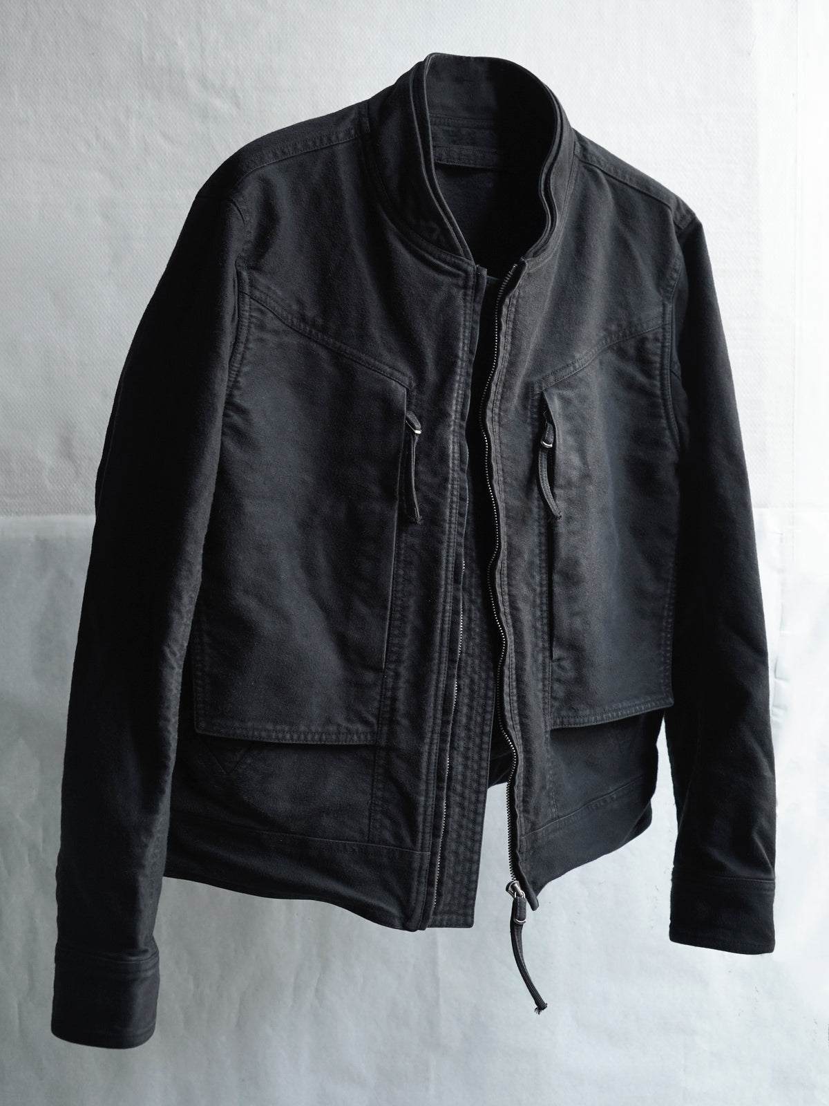 cargo bomber / black (moleskin) – blackmerle