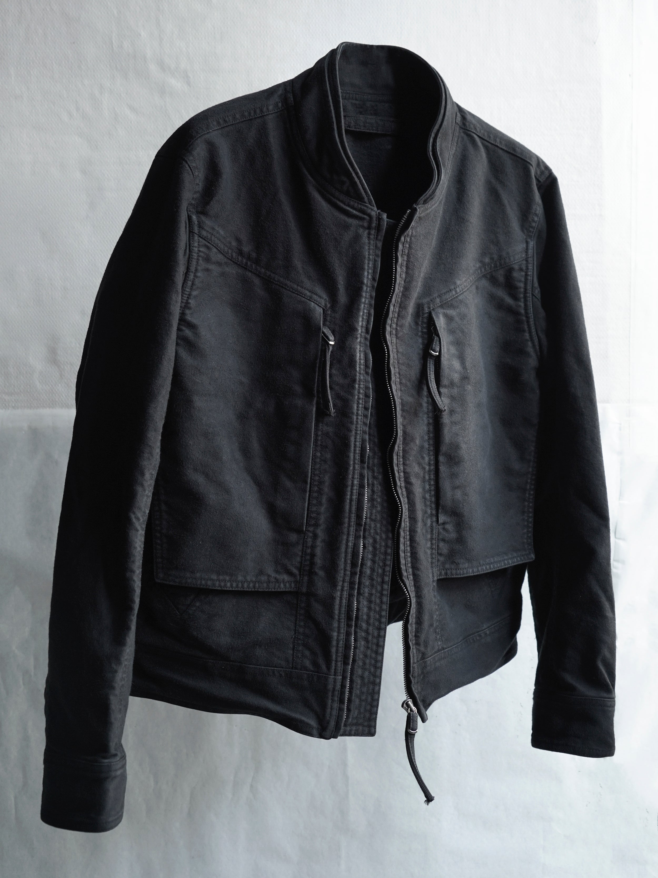 cargo bomber / black (moleskin)