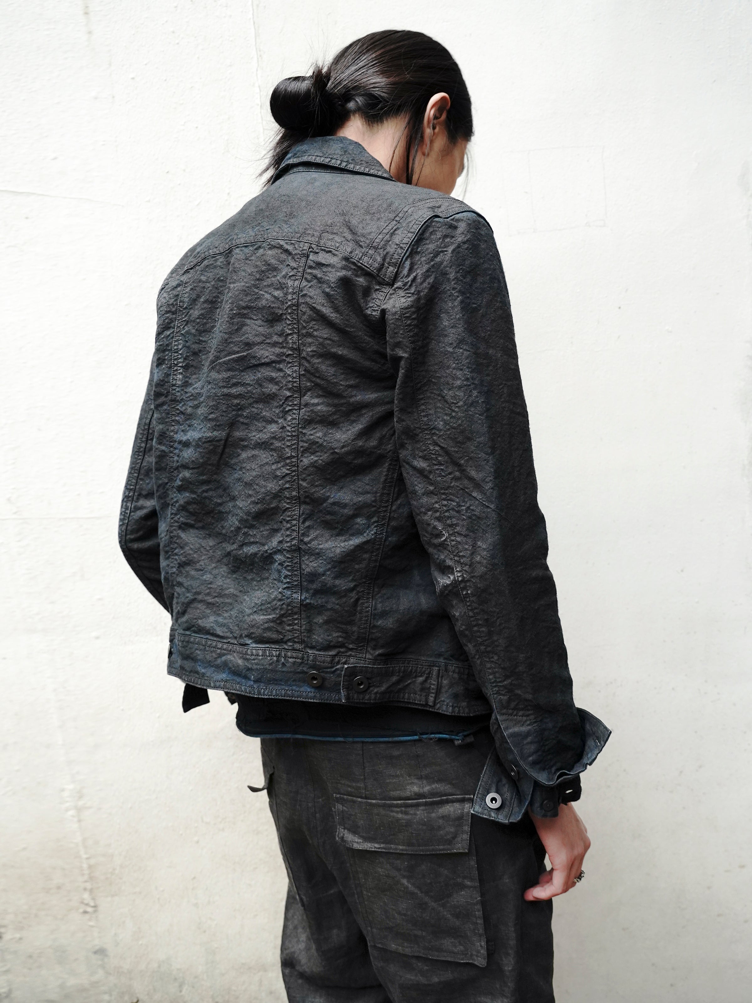 trucker jacket (binchō-tan) / indigo ink