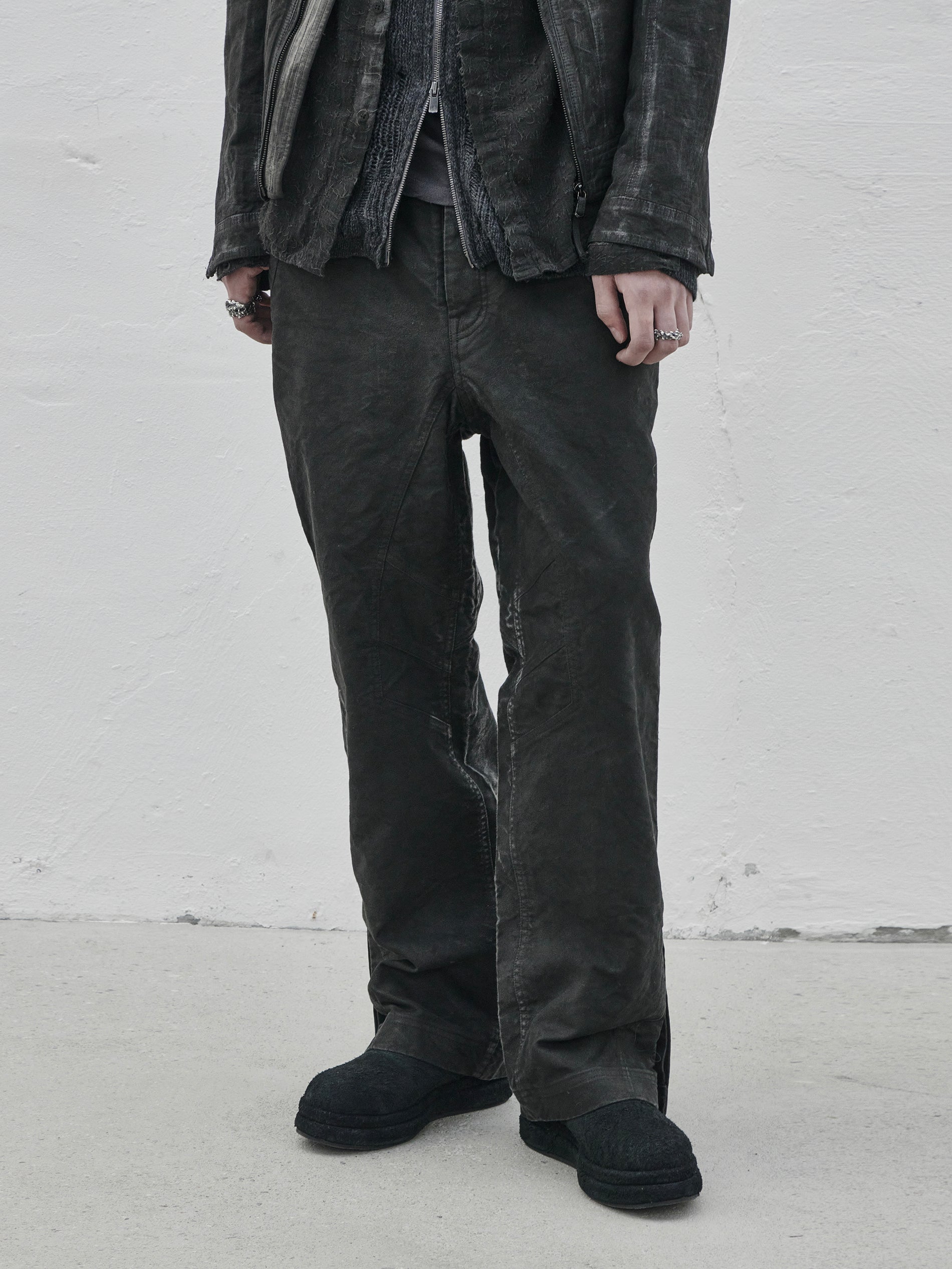 split trousers / black (moleskin)