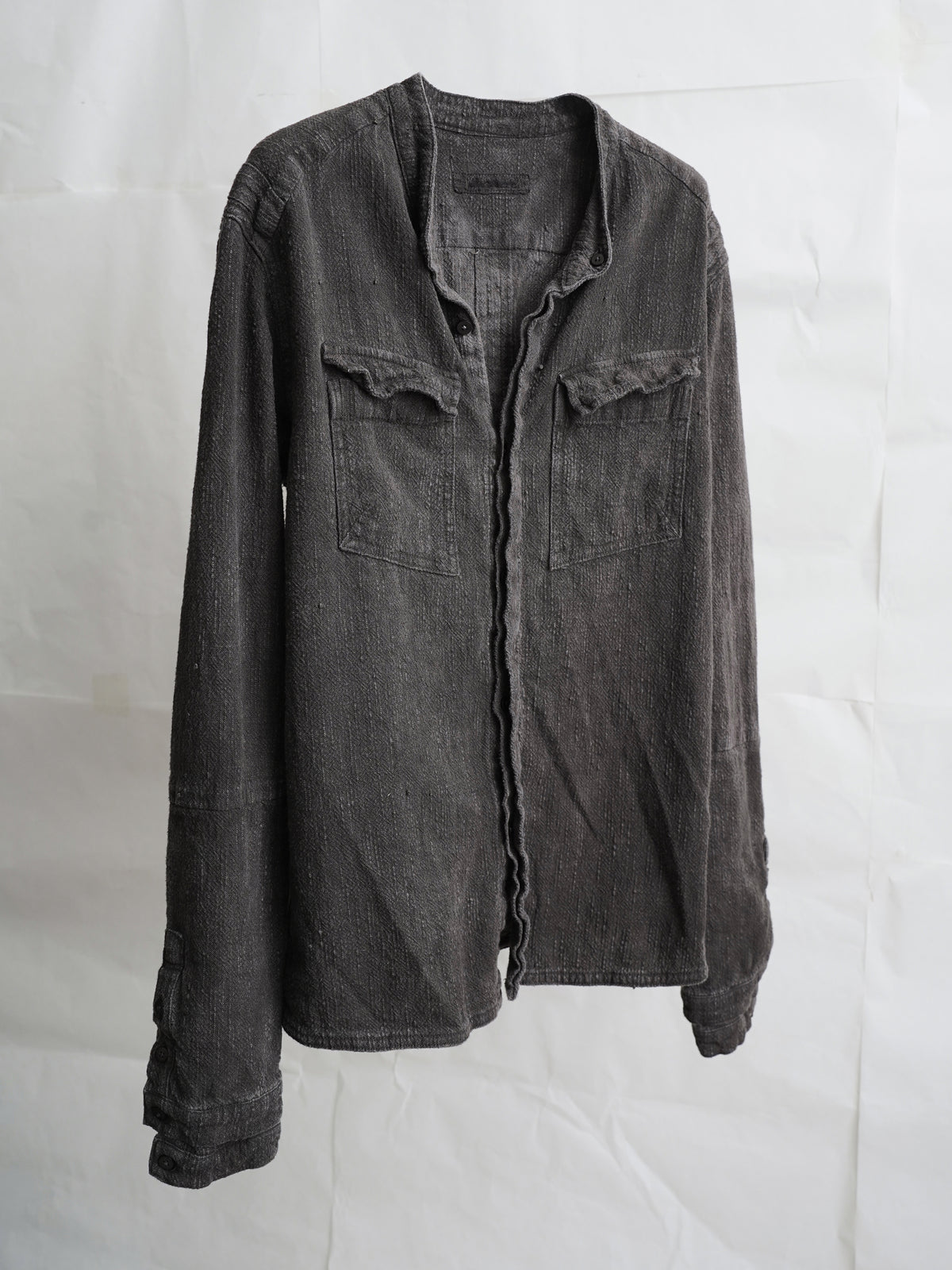 double sleeve field shirt / gallnut ink (slub)