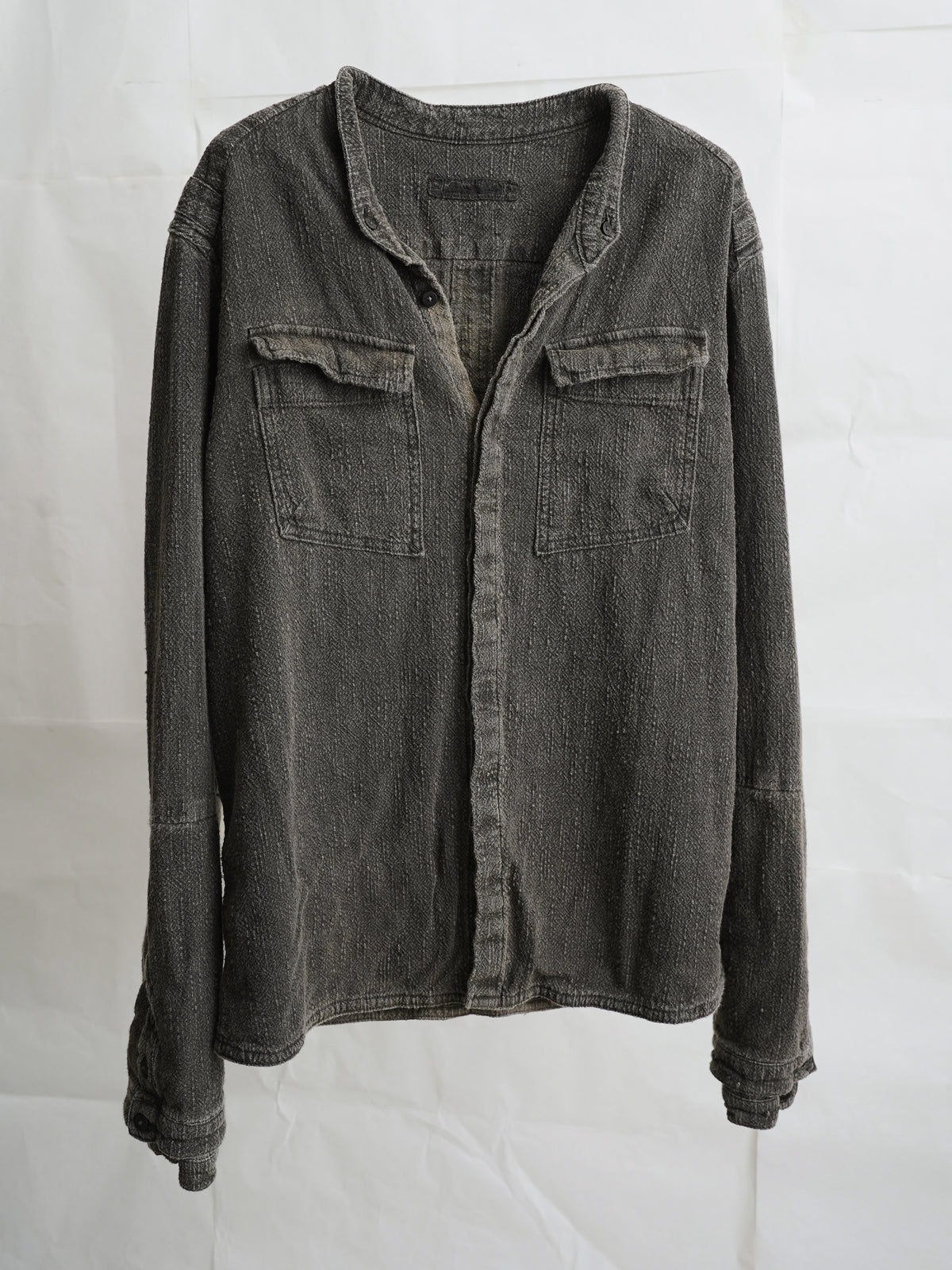 double sleeve field shirt / onion ink (slub)