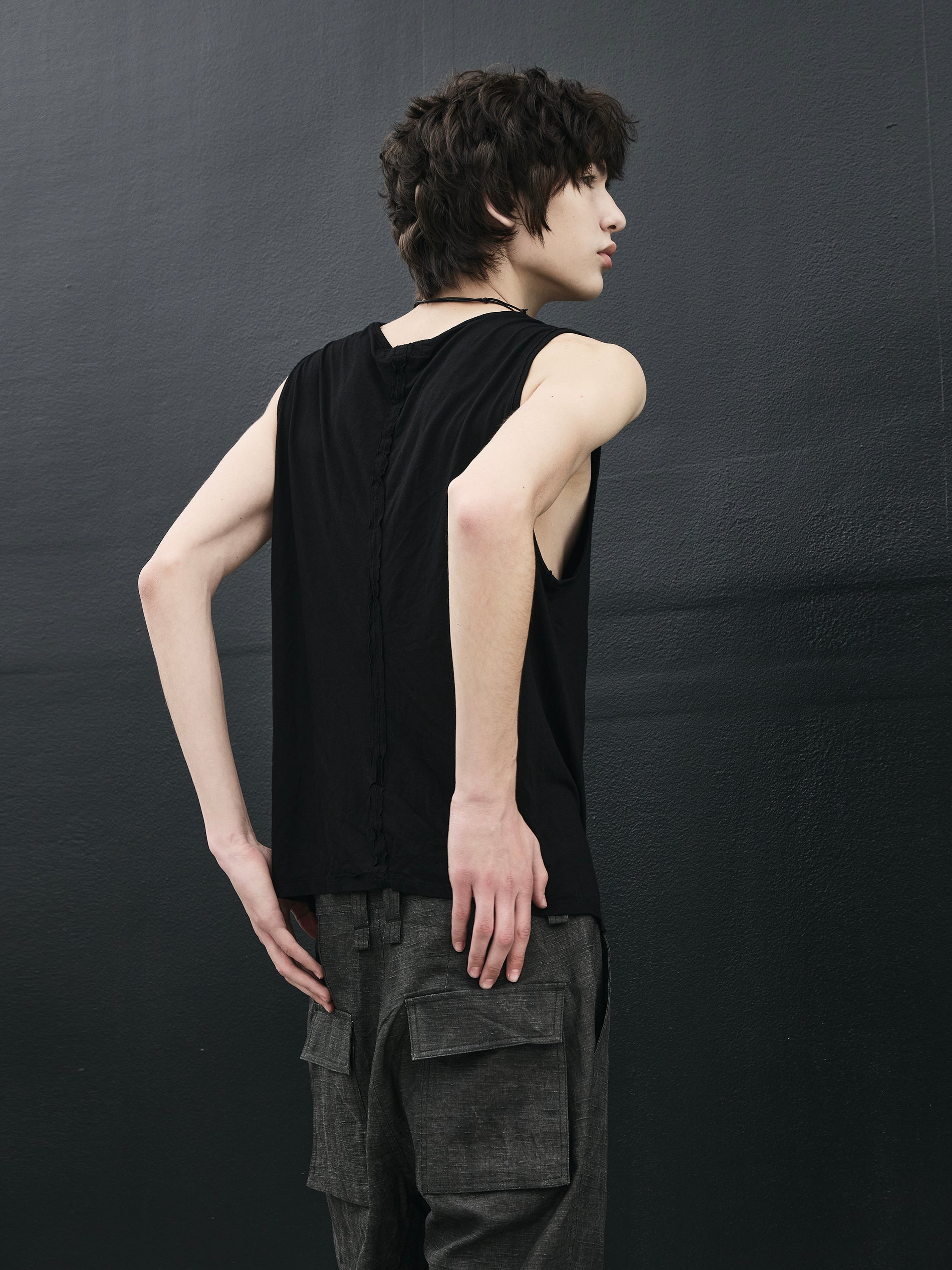 bamboo tank / black