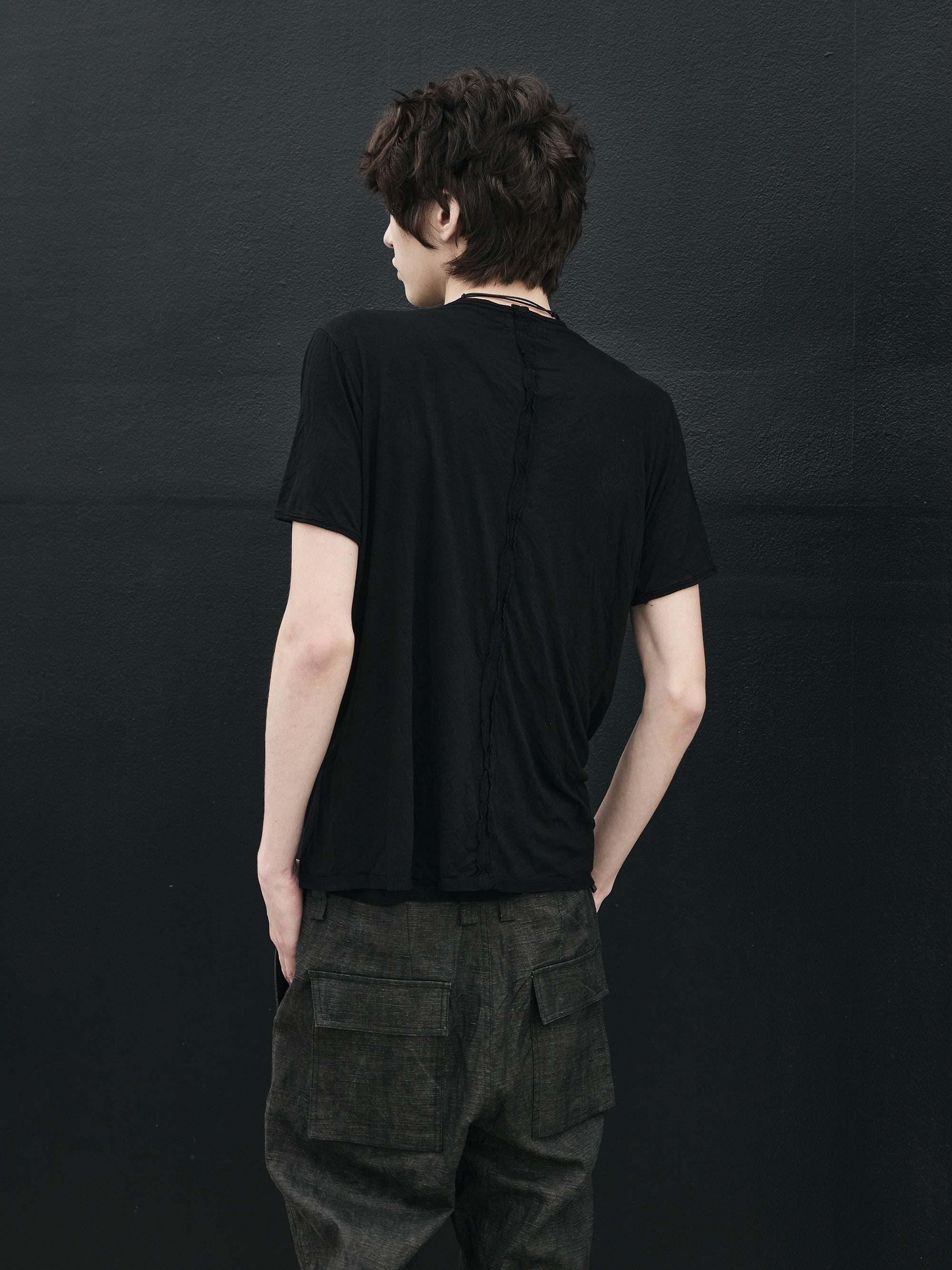 bamboo tee / black
